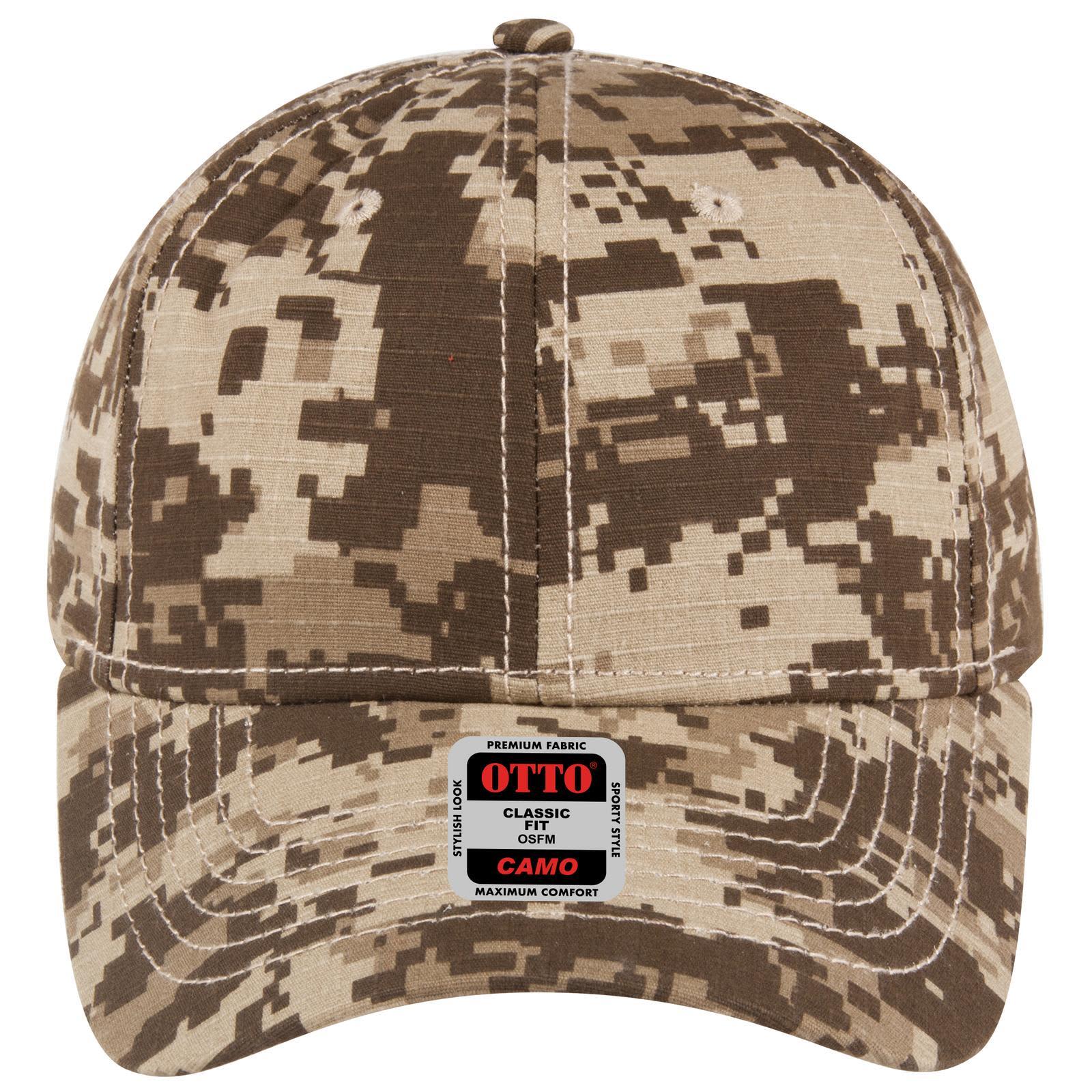 Camo 6 Panel Low Profile Baseball Cap Camo