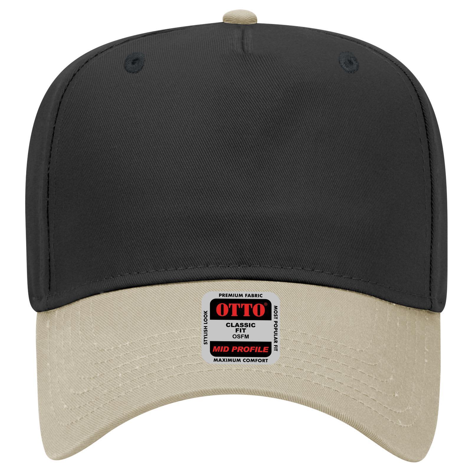 5 Panel Mid Crown Baseball Cap