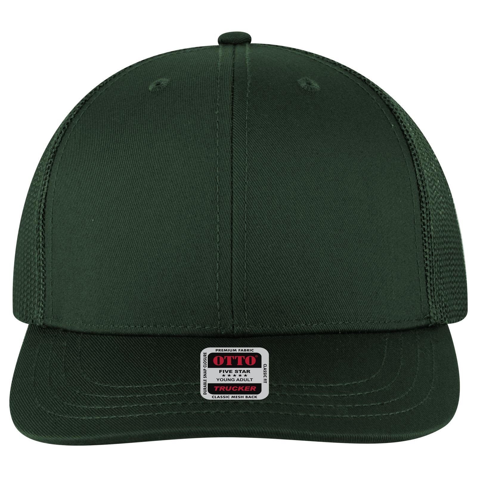 6 Panel Mid Profile Trucker Cap (Youth)