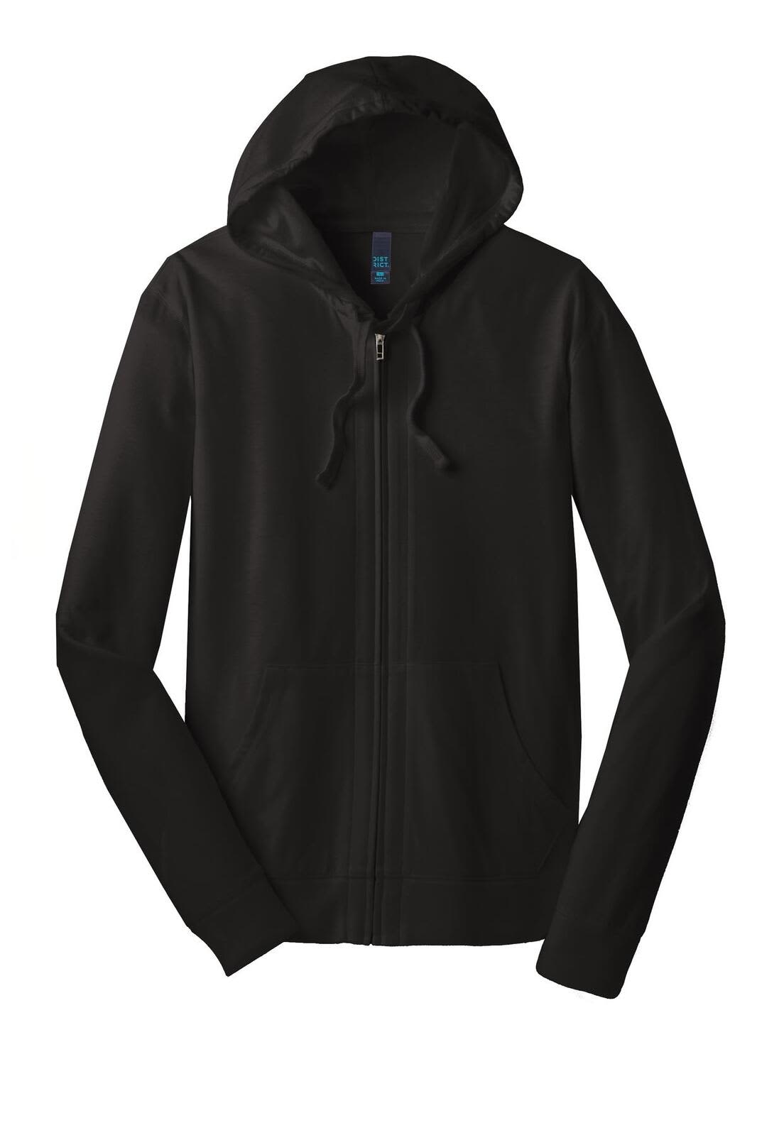 District Young Mens Jersey Full-Zip Hoodie