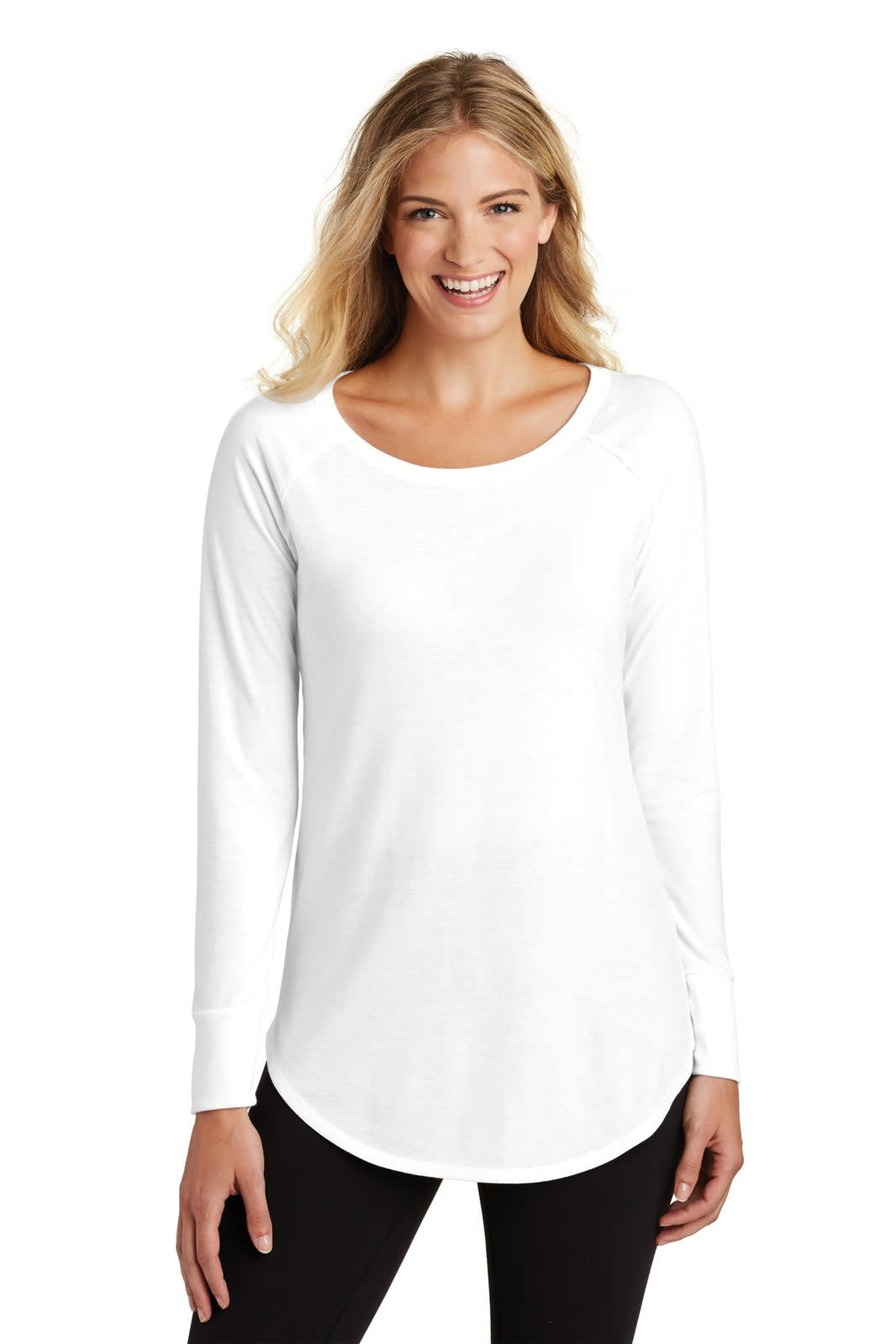 District Made Ladies Perfect Tri Long Sleeve