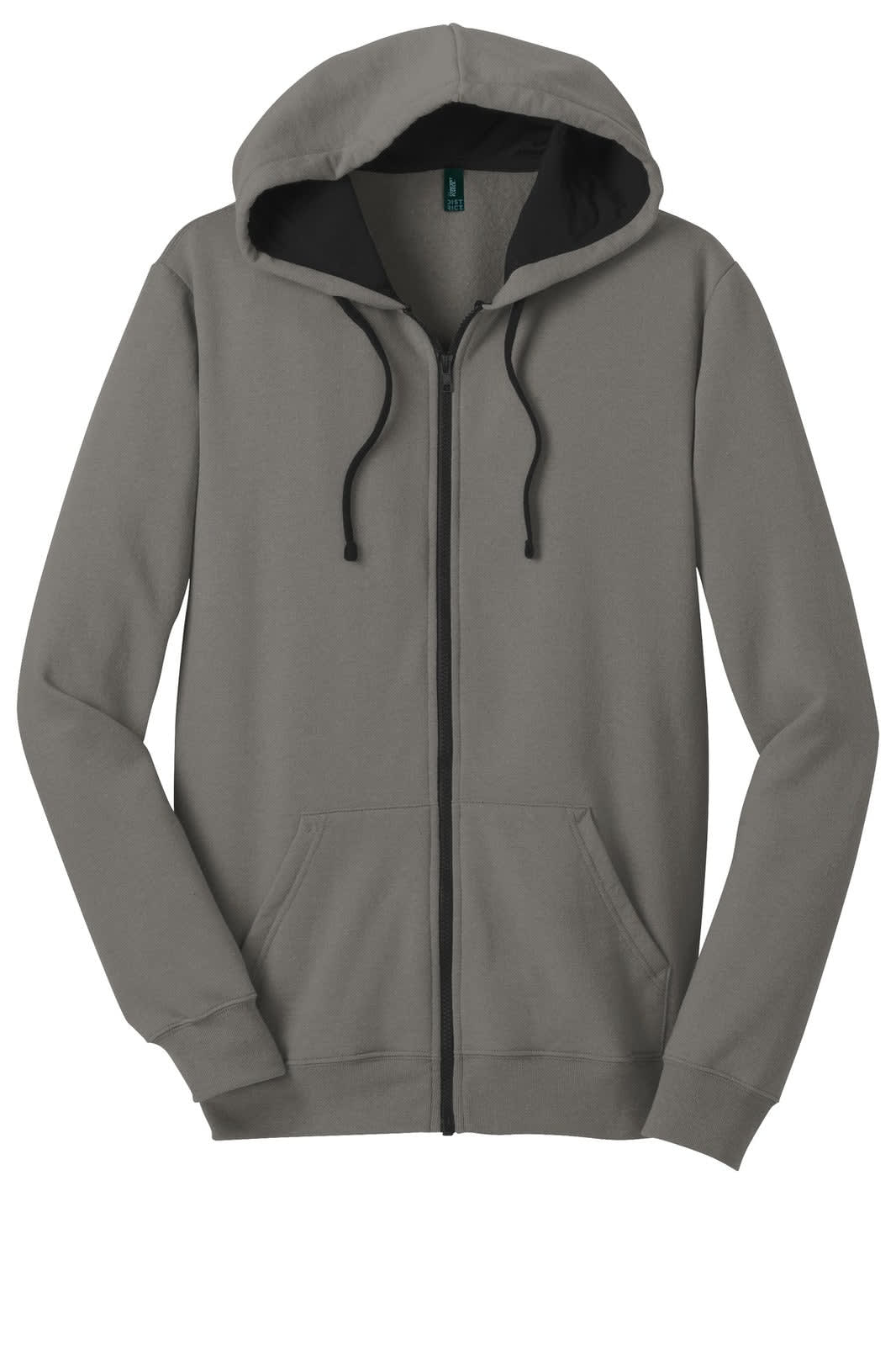 District - Young Mens The Concert Fleece Full-Zip Hoodie