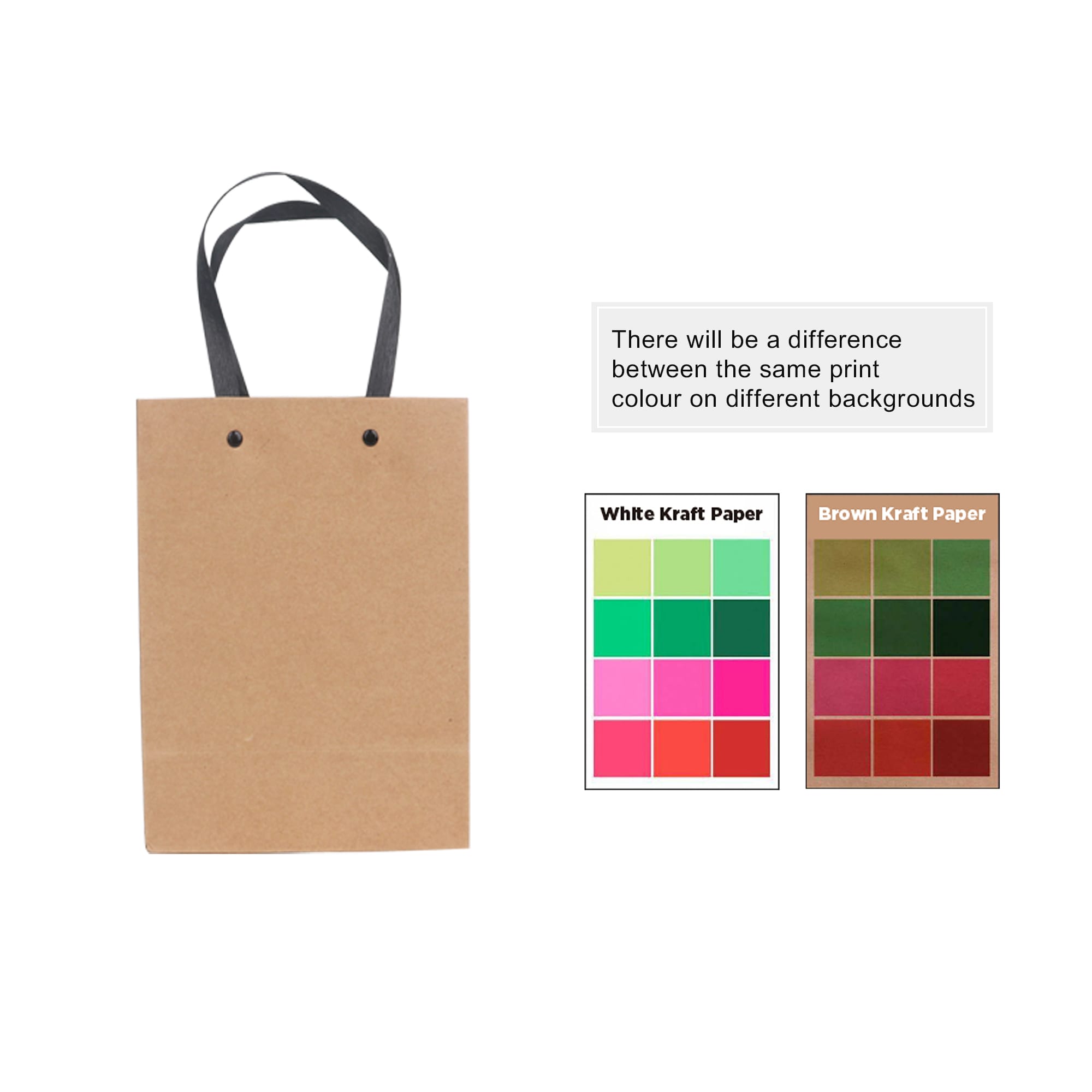 Small Vertical Paper Bag with Knitted Handle(170 x 220 x 100mm)