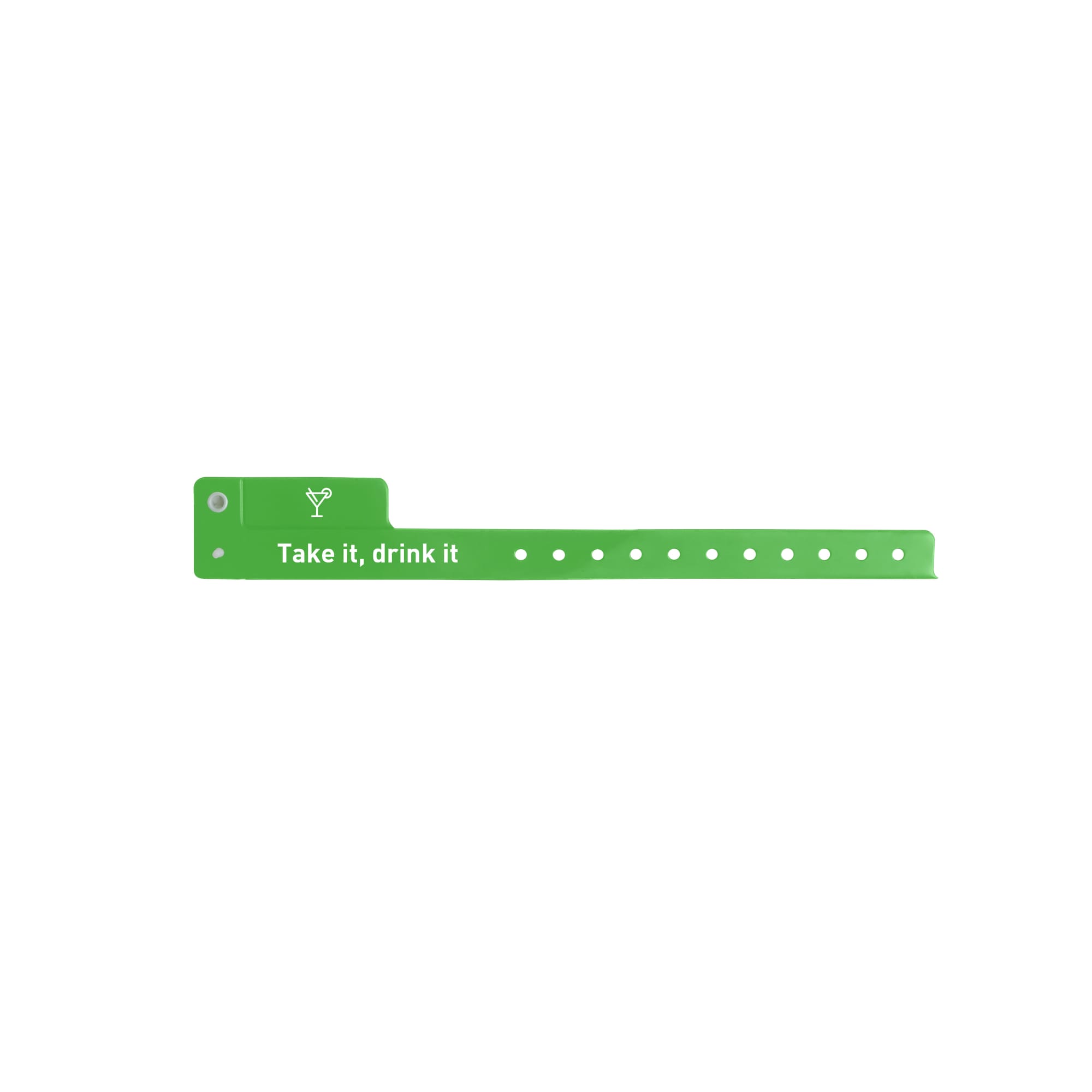 Tabbed Disposable PVC Wristband