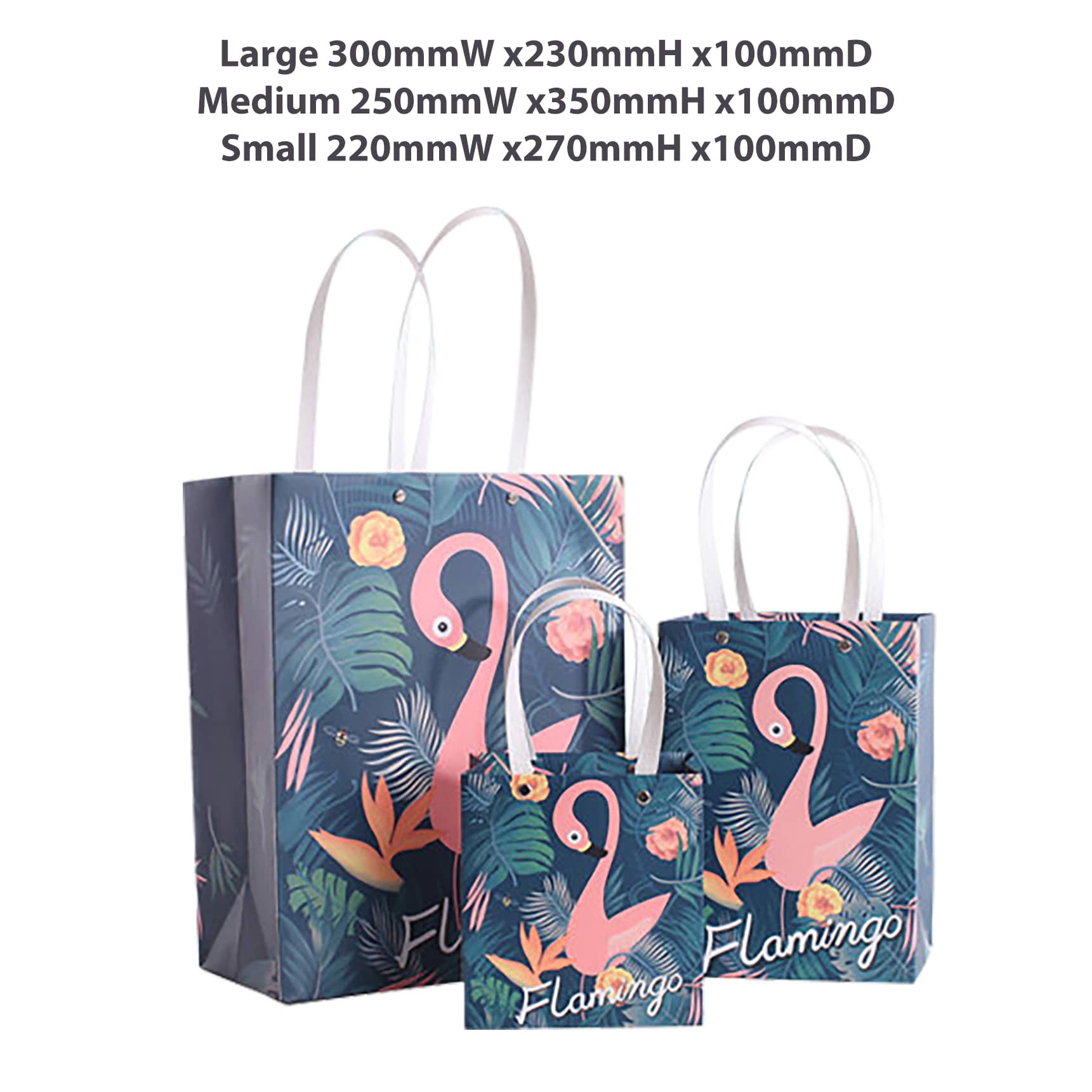 Knitted Handle Bag with Lamination(250x350x100mm)