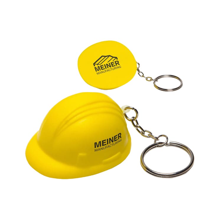 Keyring with Helmet Stress Reliever