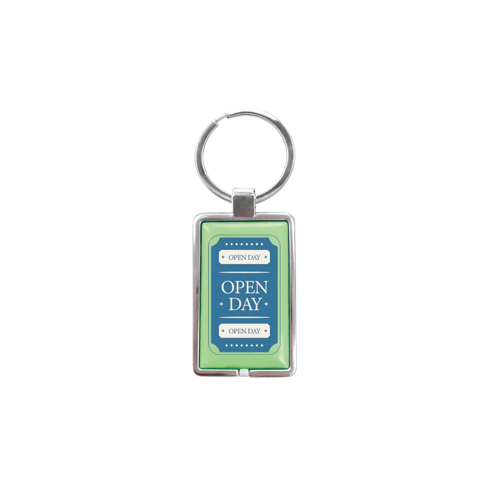 NFC Epoxy Square Tag with Metal Keyring
