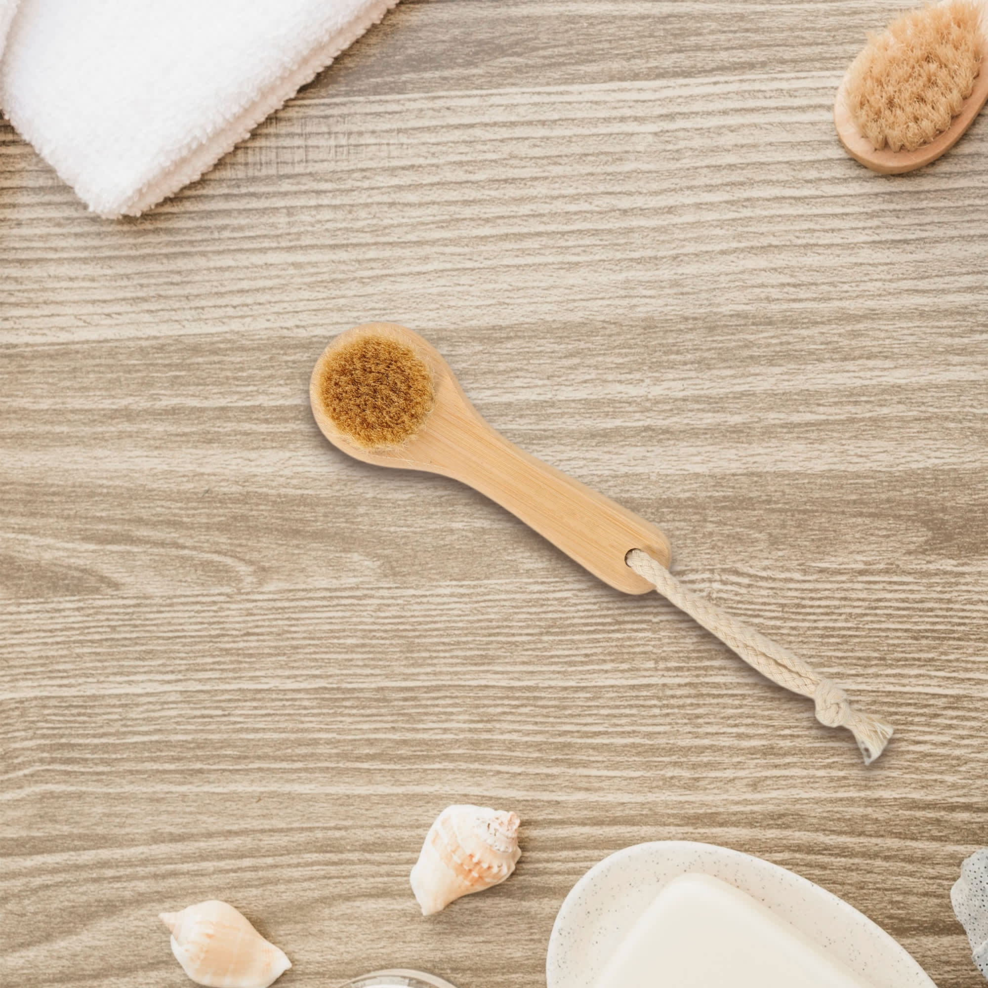 Natural Wooden Face Brush
