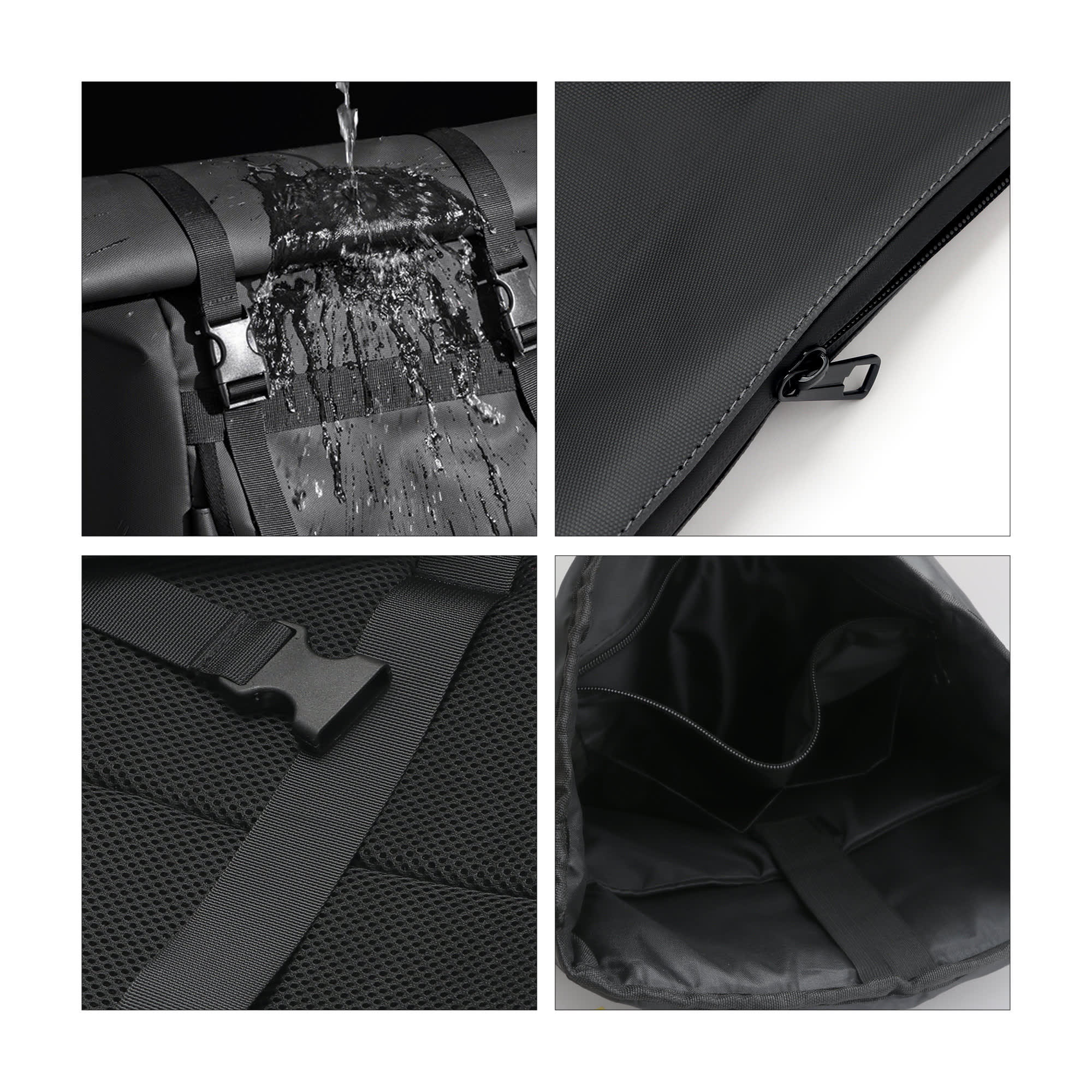 Polyurethane Roll Top Backpack