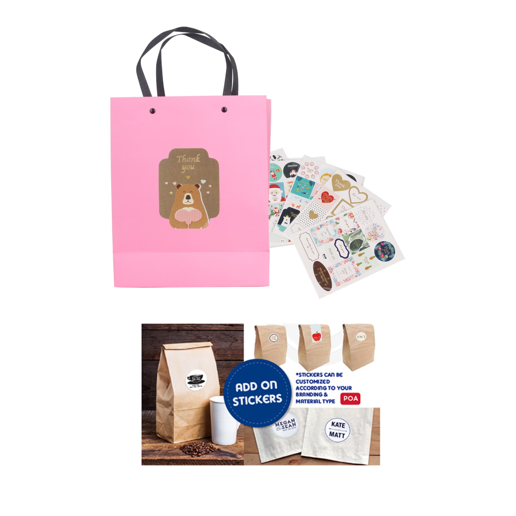 Knitted Handle Bag with Lamination(220x270x100mm)