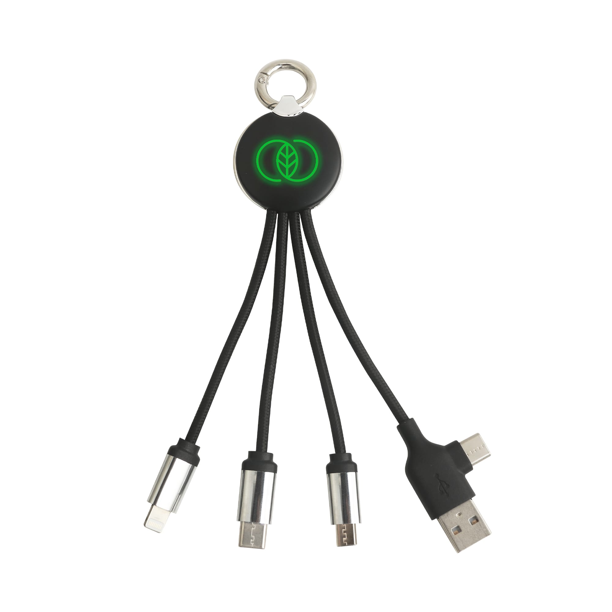 Round Shaped Light Up Multi Charging Cable