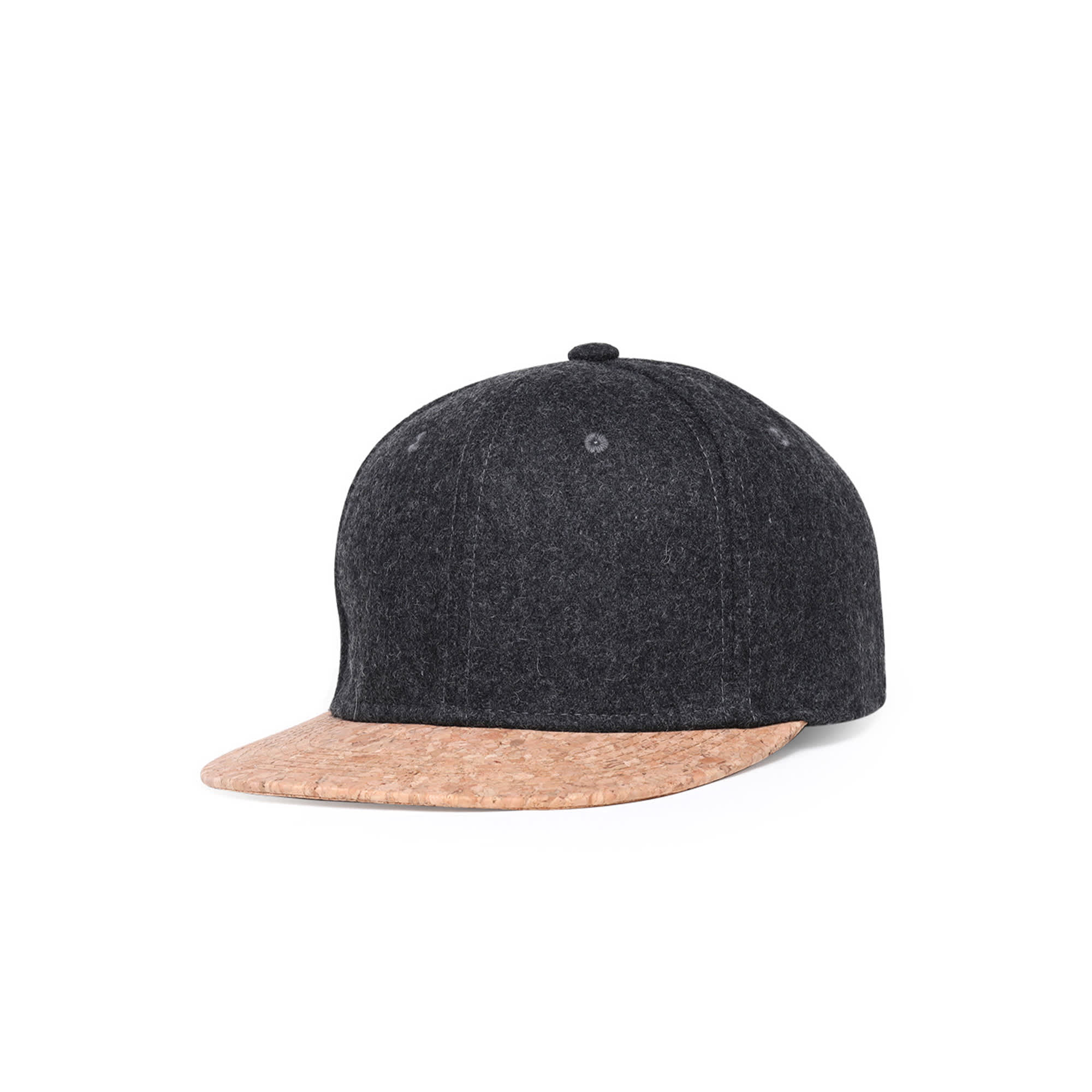 6 Panel Flat Cork Snapback Cap