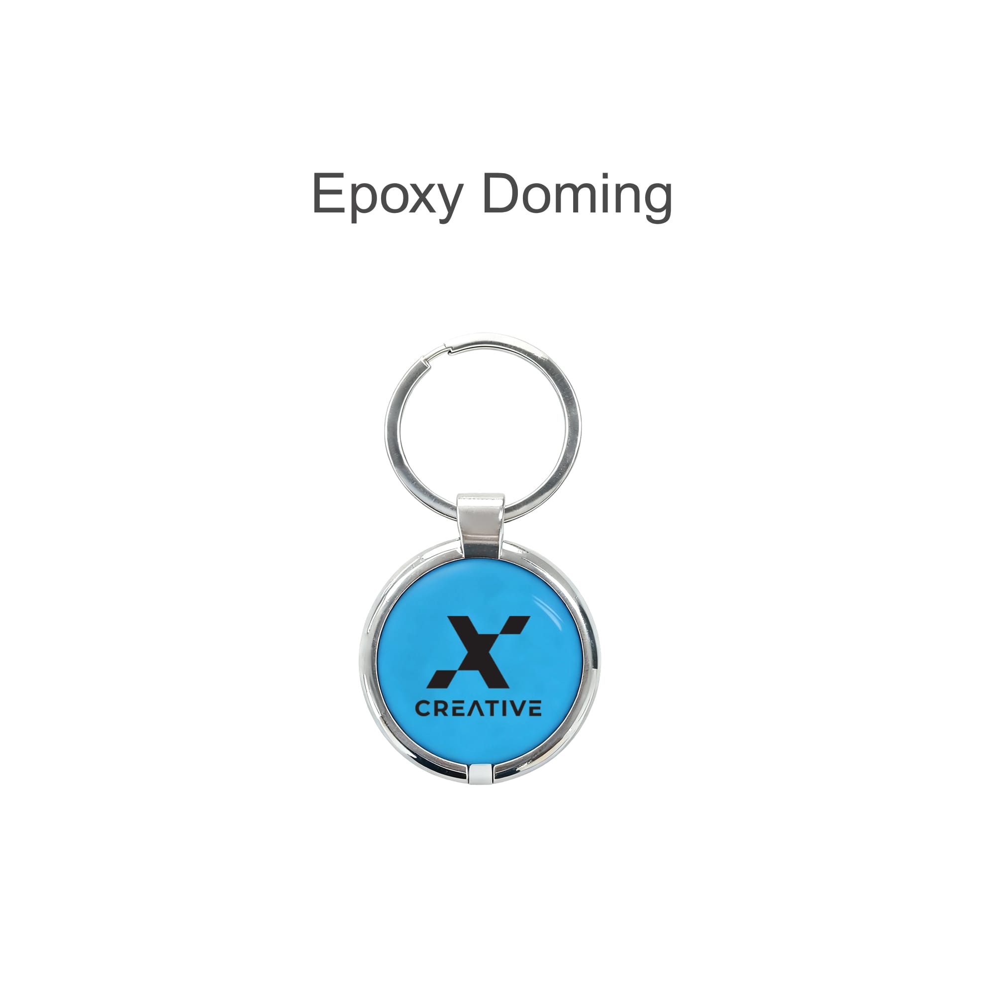 NFC Epoxy Round Tag with Metal Keyring