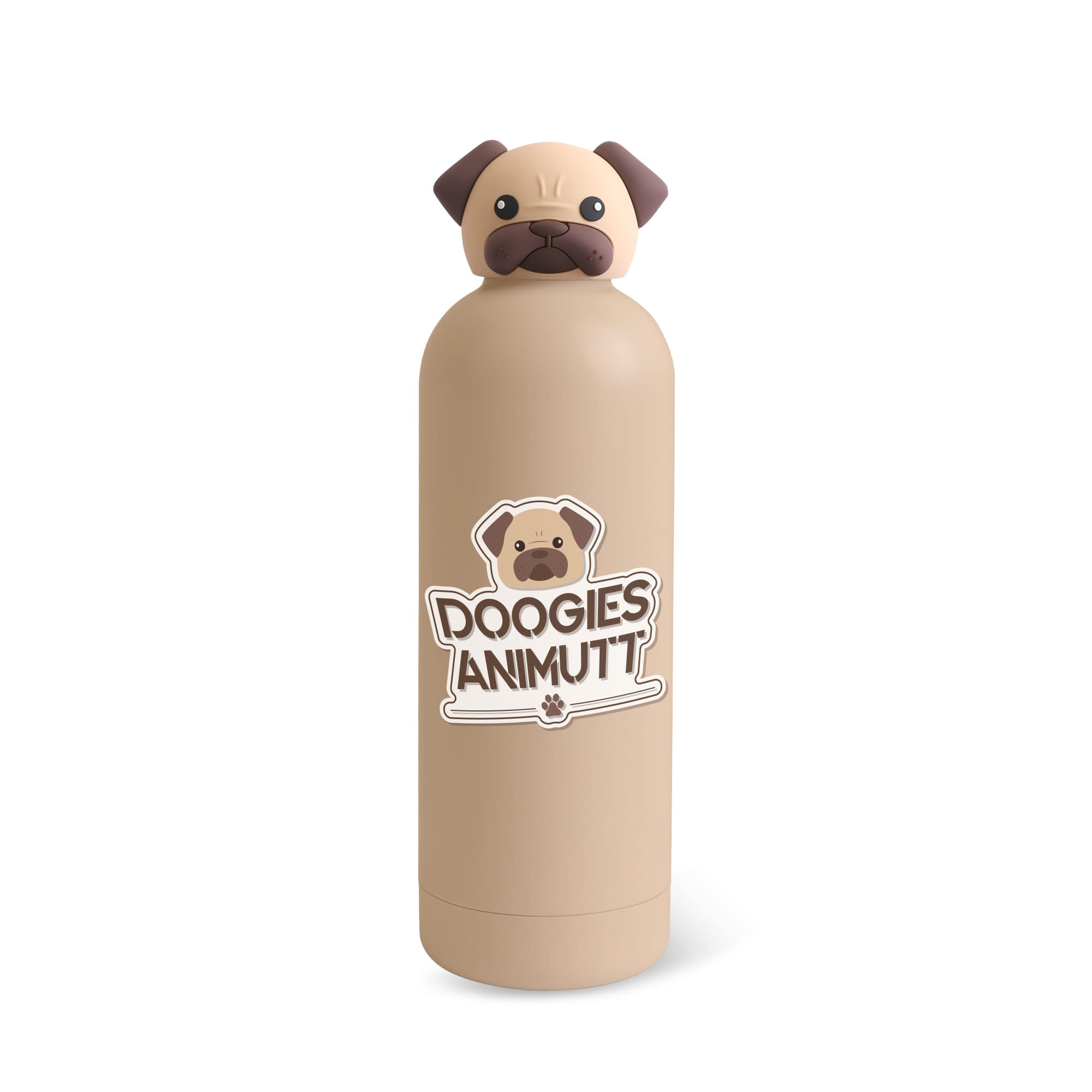 Double Wall Vacuum Bottle with Animal Head