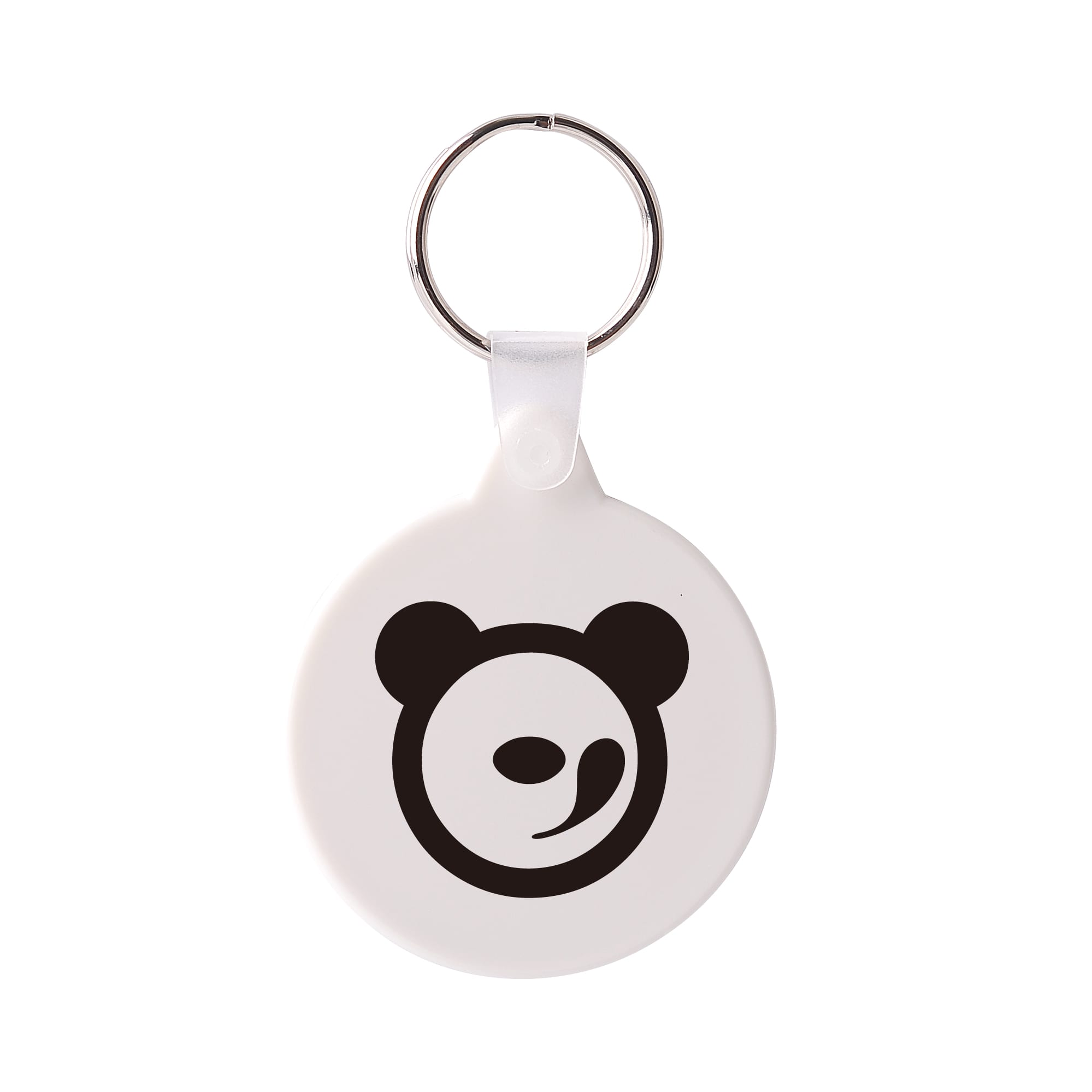 Round Hard Plastic Keyring