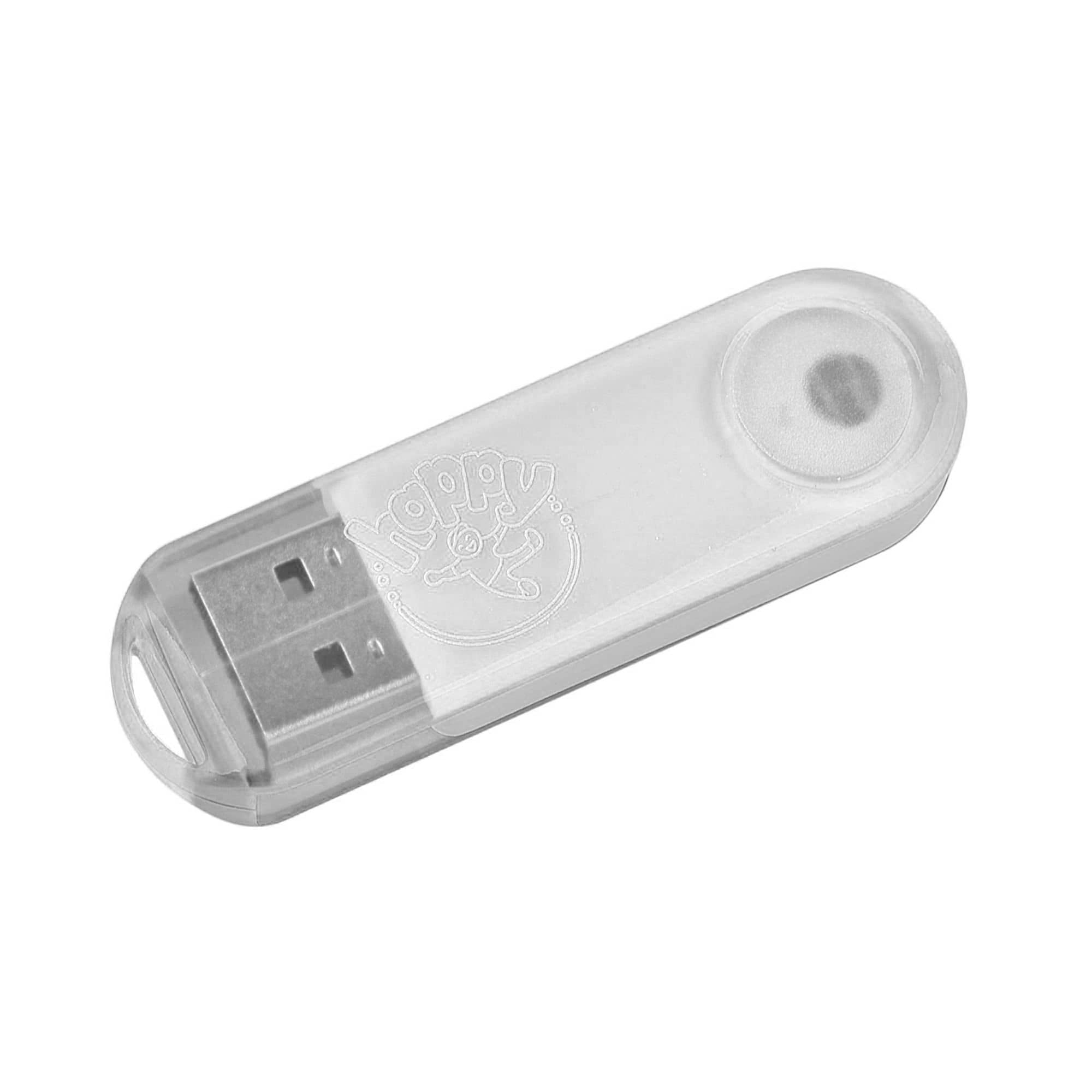 Transparent Swivel Flash Drive