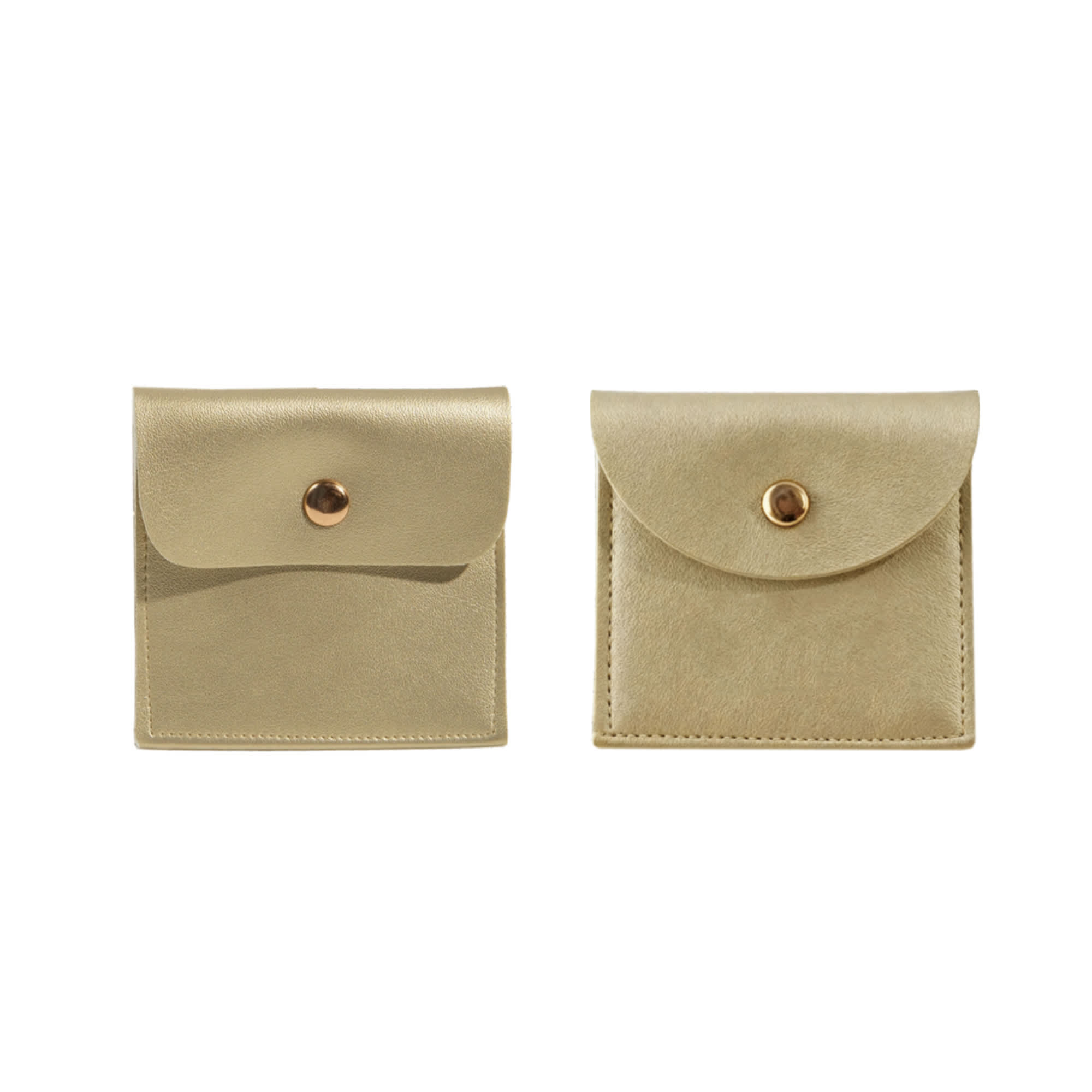 Square PU Leather Jewellery Pouch
