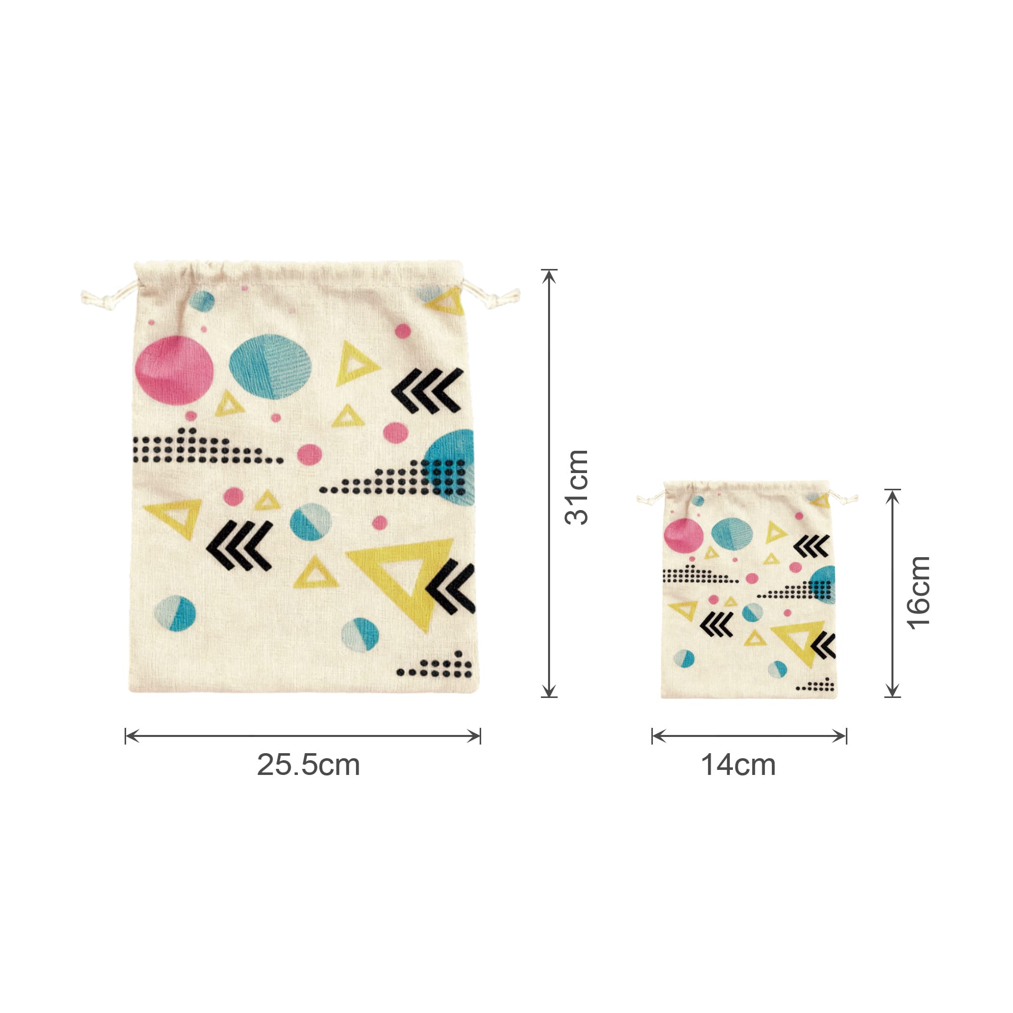 Cotton Linen Drawstring Bags