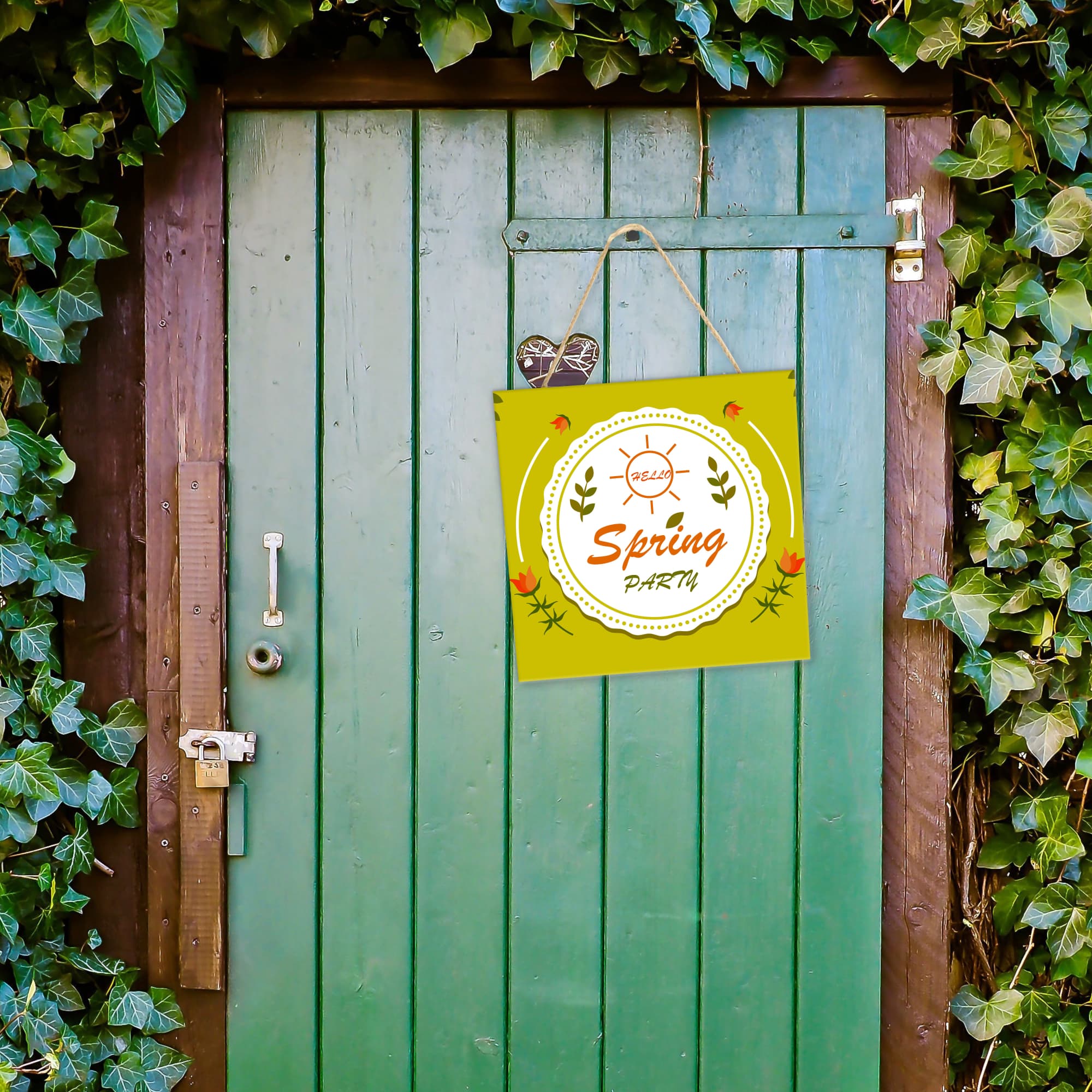 Wooden Sign Board (30x30cm)