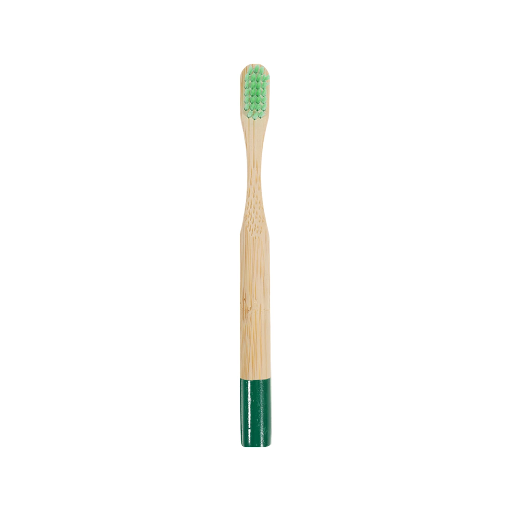 Small Round Handle Colorful Bamboo Toothbrush