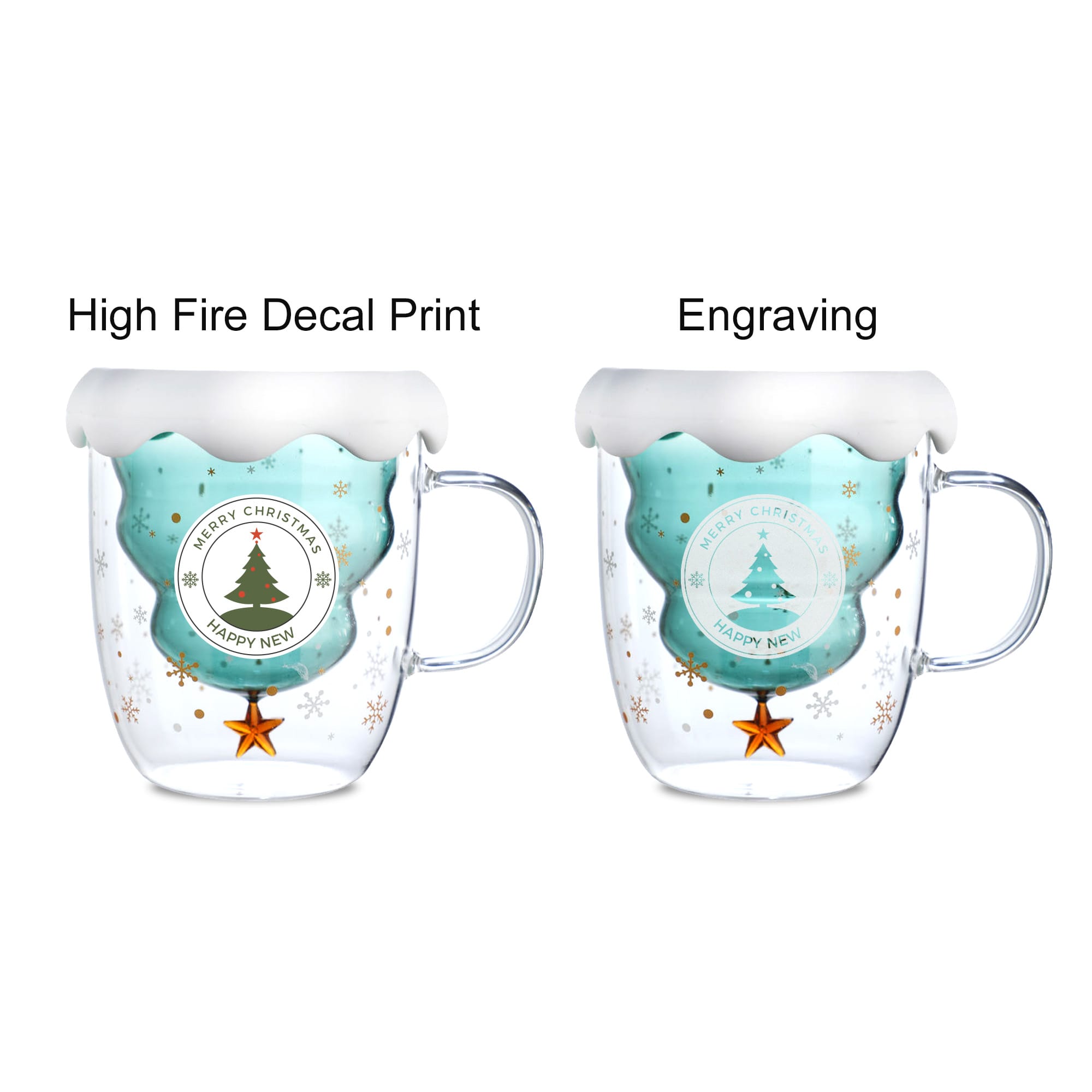 Xmas Tree Double Wall Mug