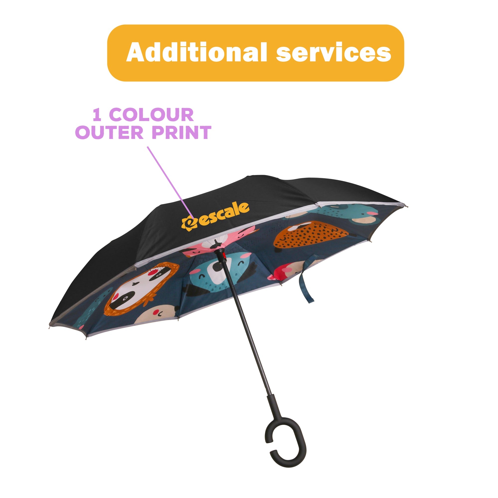 Children's Reversible Folding Umbrella