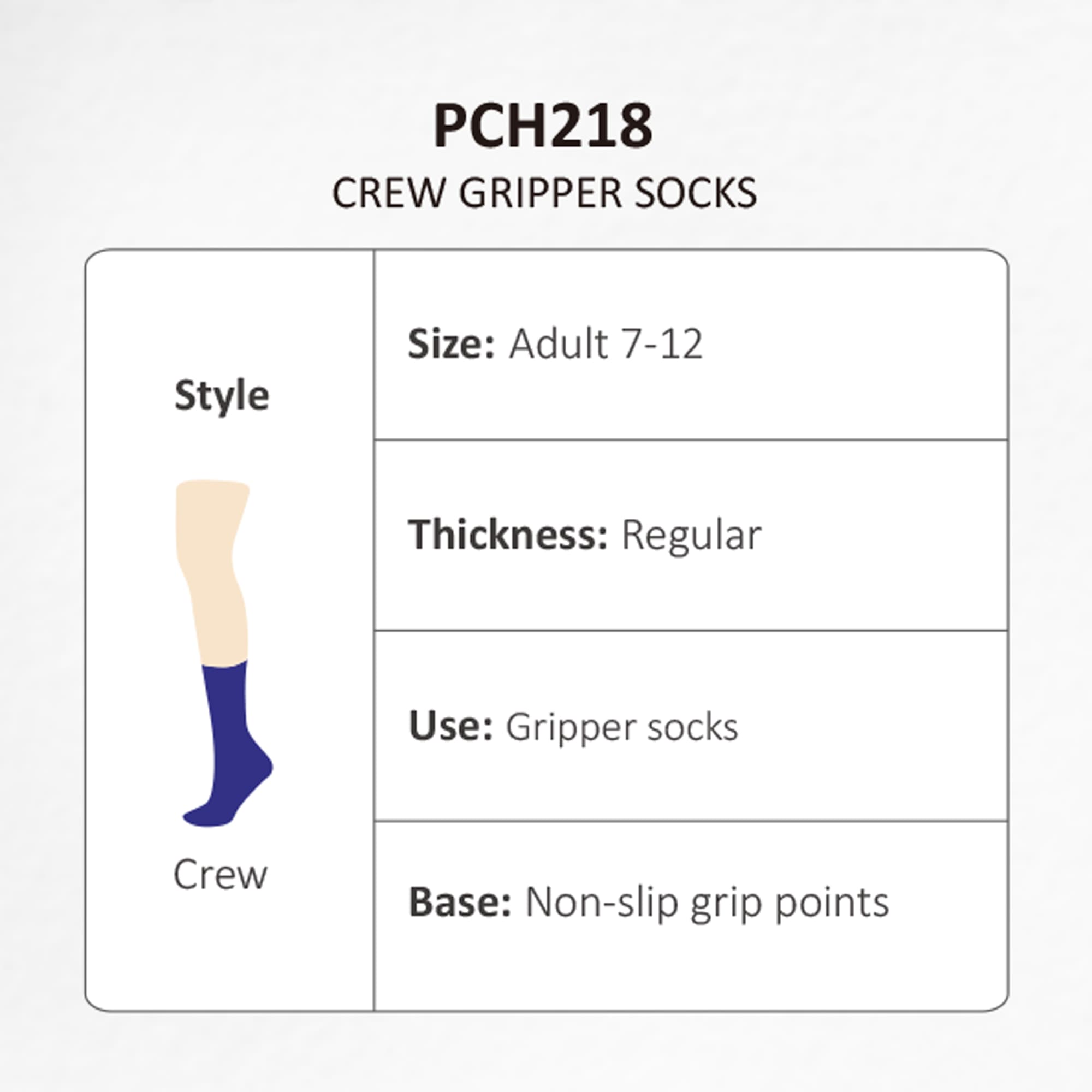 Crew Gripper Socks