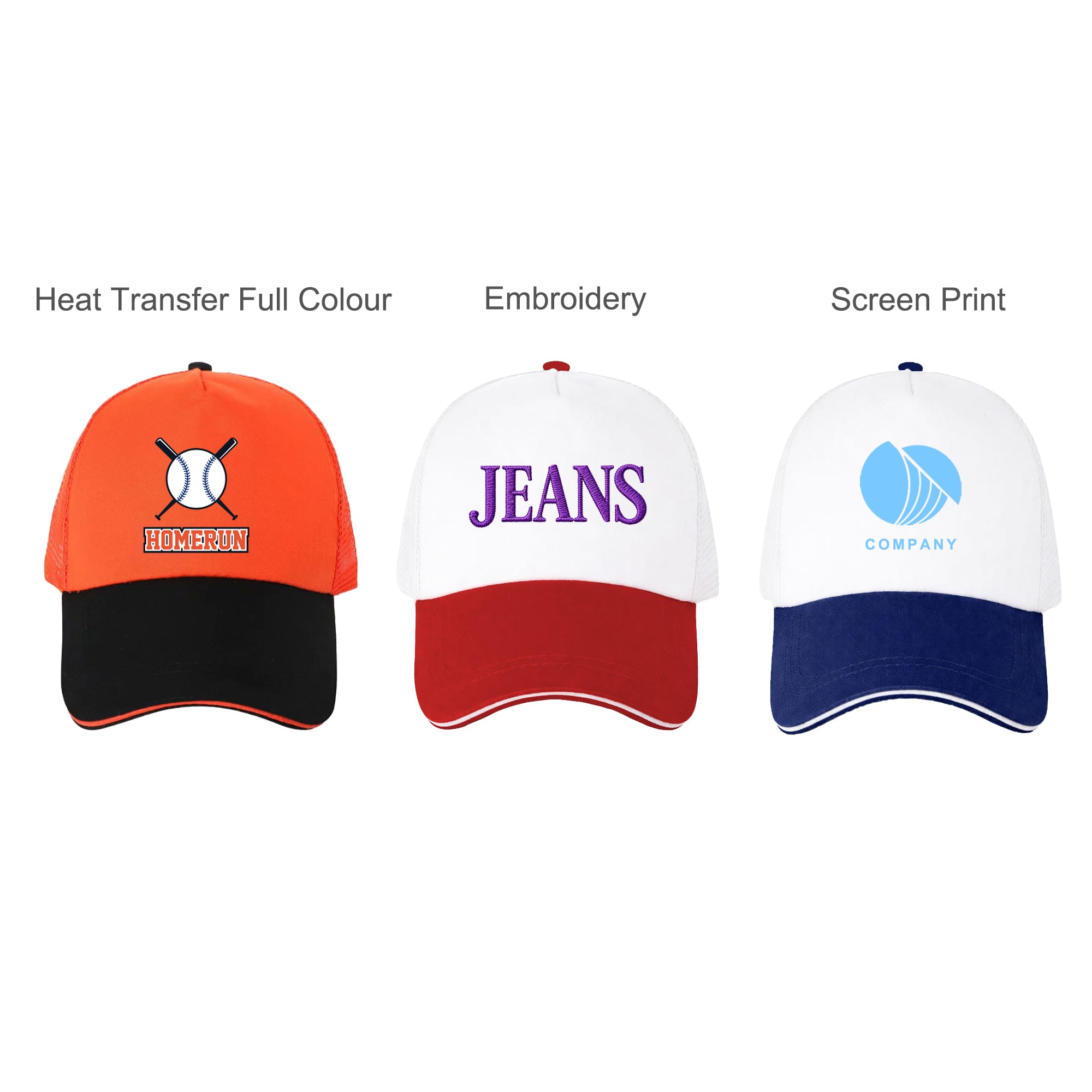 5 Panel Sandwich Mesh Back Peak Cap
