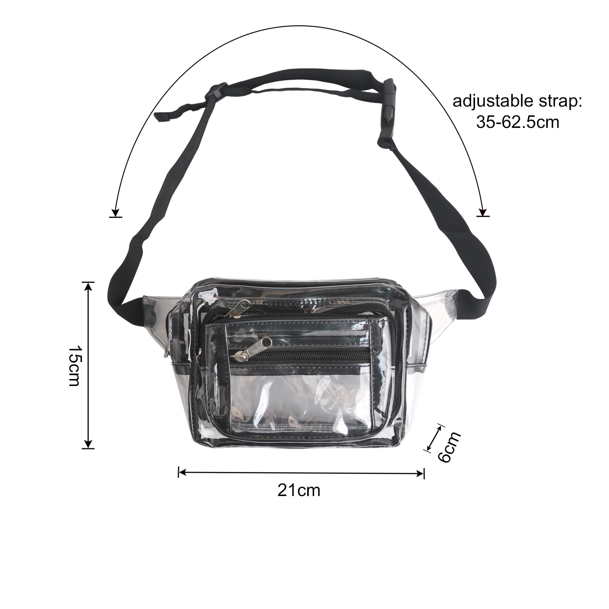 Multi Layer Transparent Waist Bag