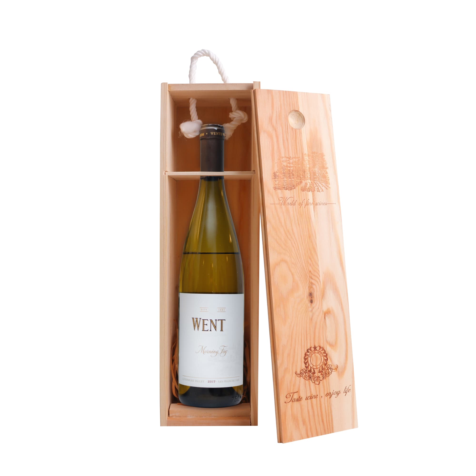 Single Bottle Wooden Wine Box