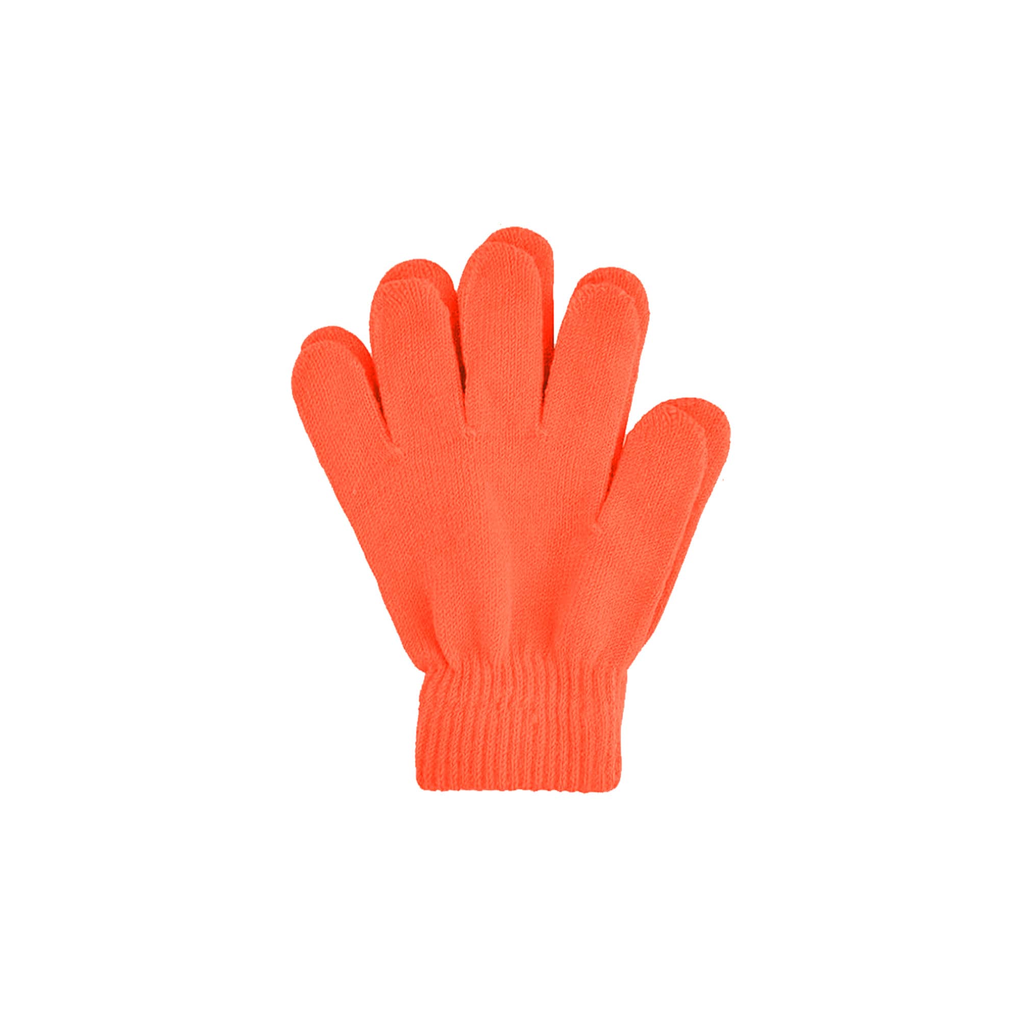 Kids Plain Knitted Gloves with Woven Label
