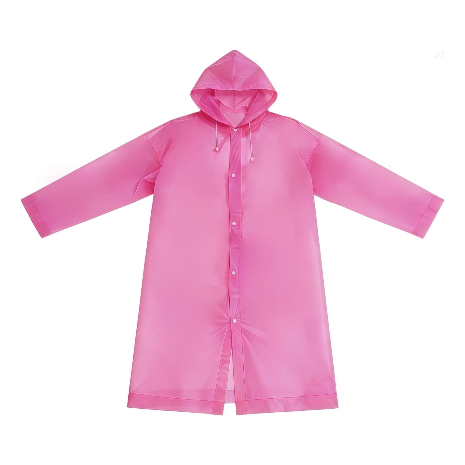 Reusable Adult PEVA Screen Print Raincoat