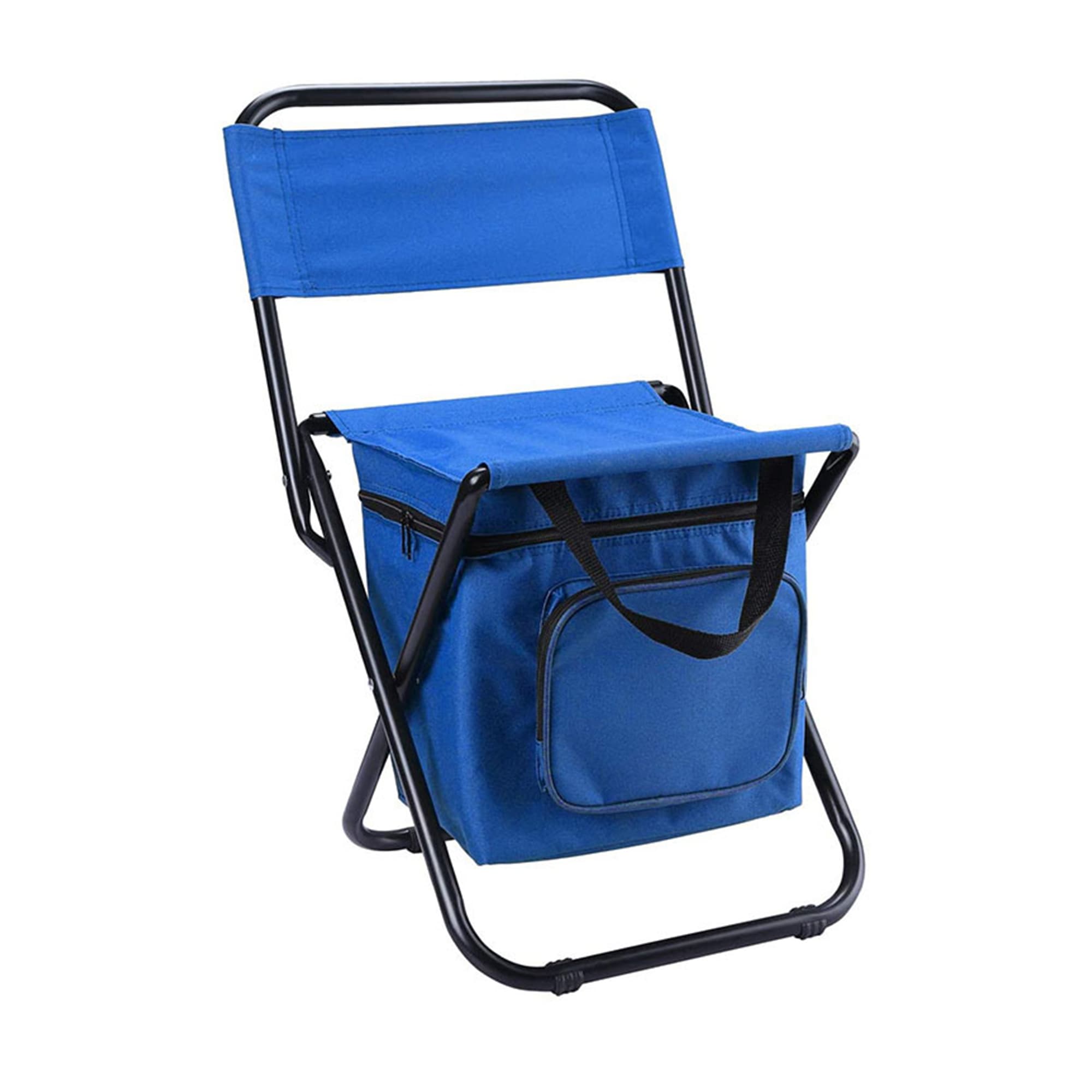 Adult Foldable Camping Chair with Cooler Bag