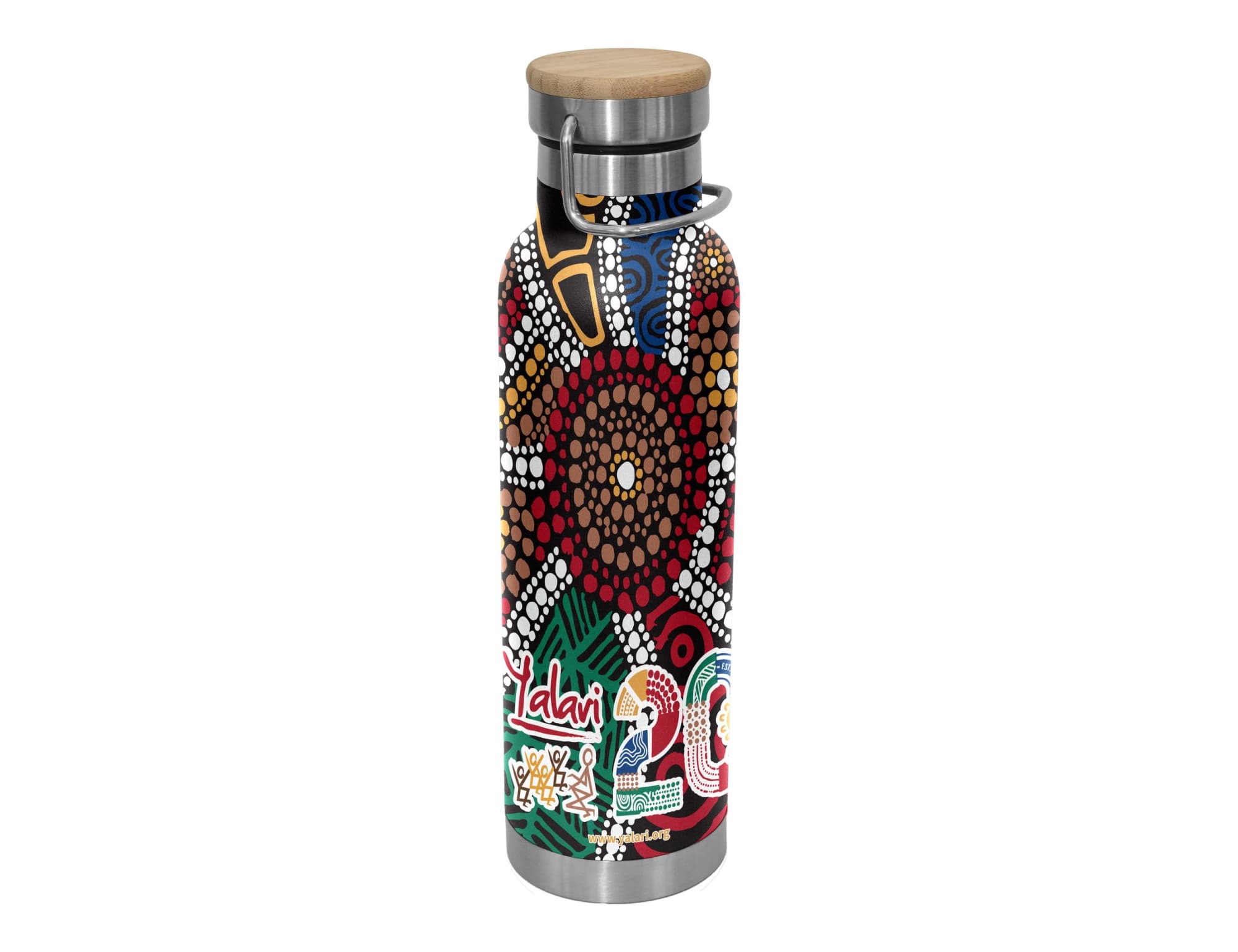 Valley 650ml Vacuum Bamboo Lid Bottle