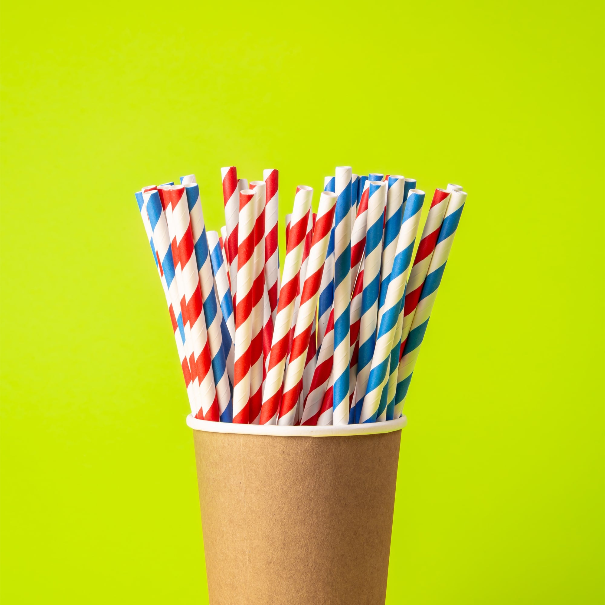 Disposable 3-ply Straight Drinking Paper Straw