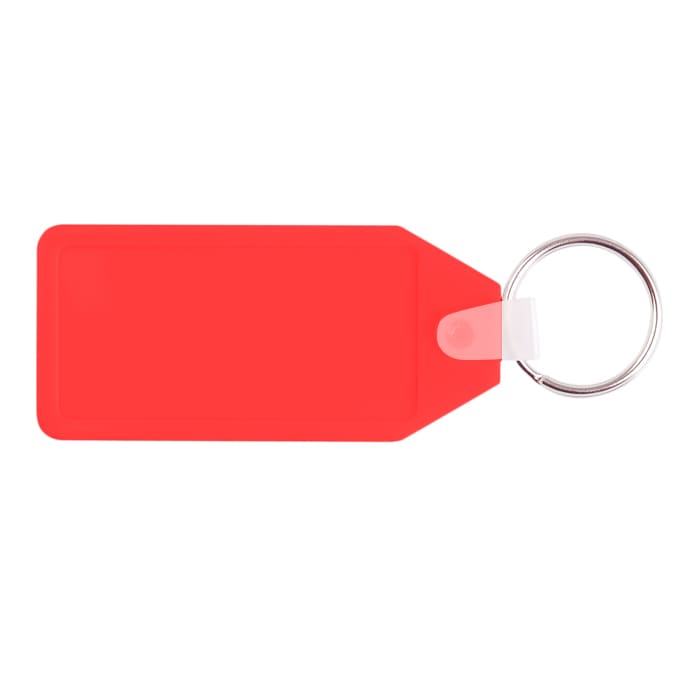 Long Hexagon Hard Plastic Keyring