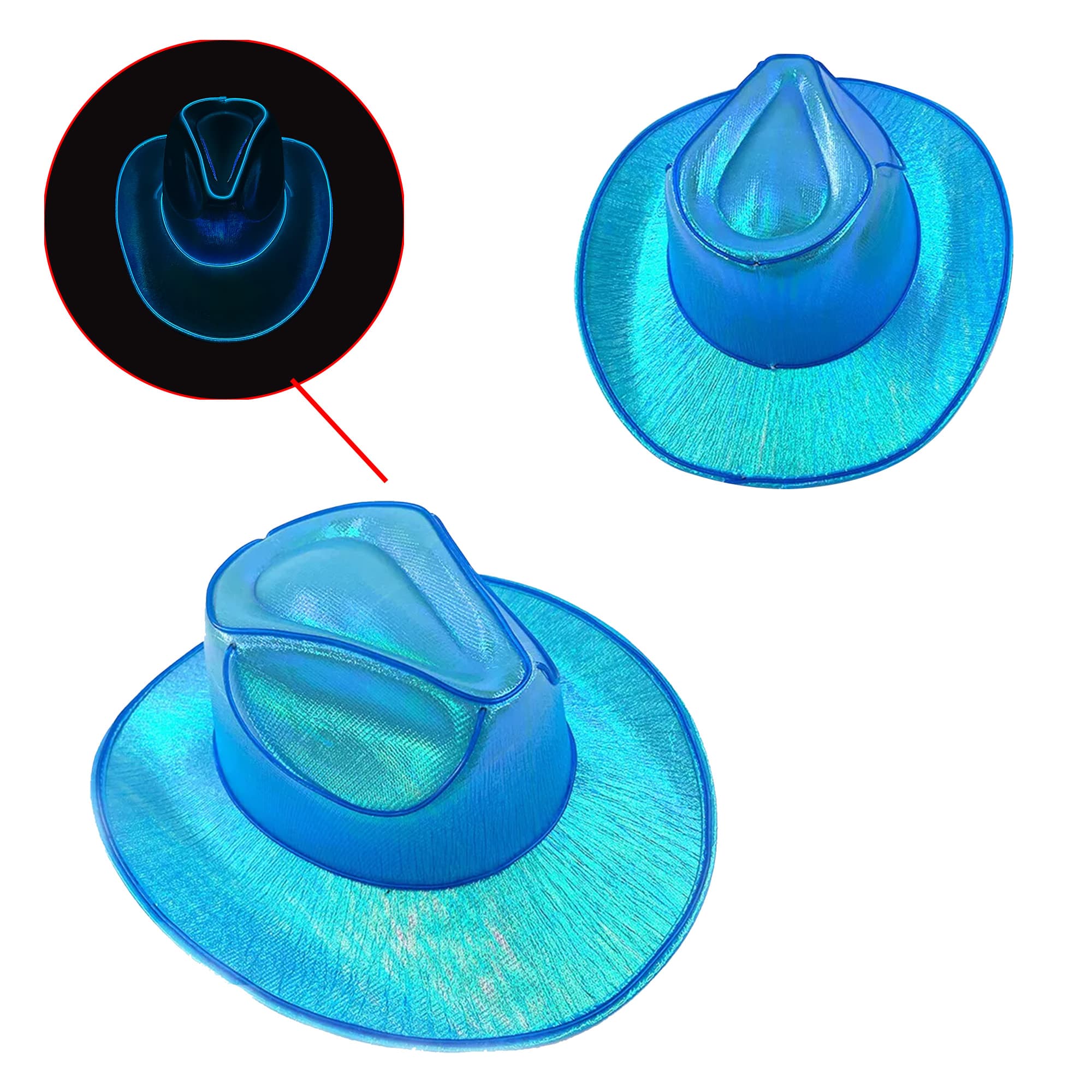 Light Up Cowboy Hats