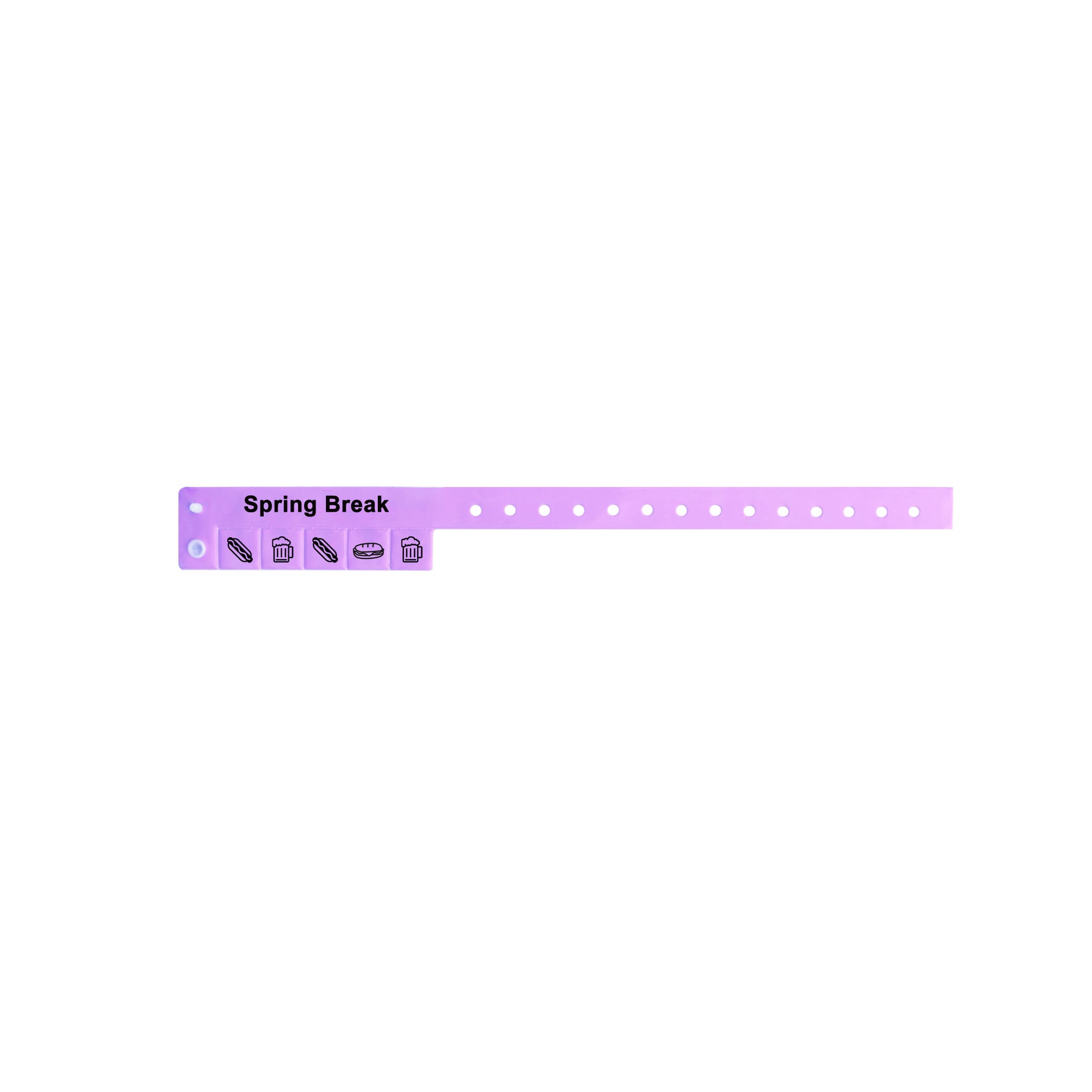 Tabbed Disposable PVC Wristband