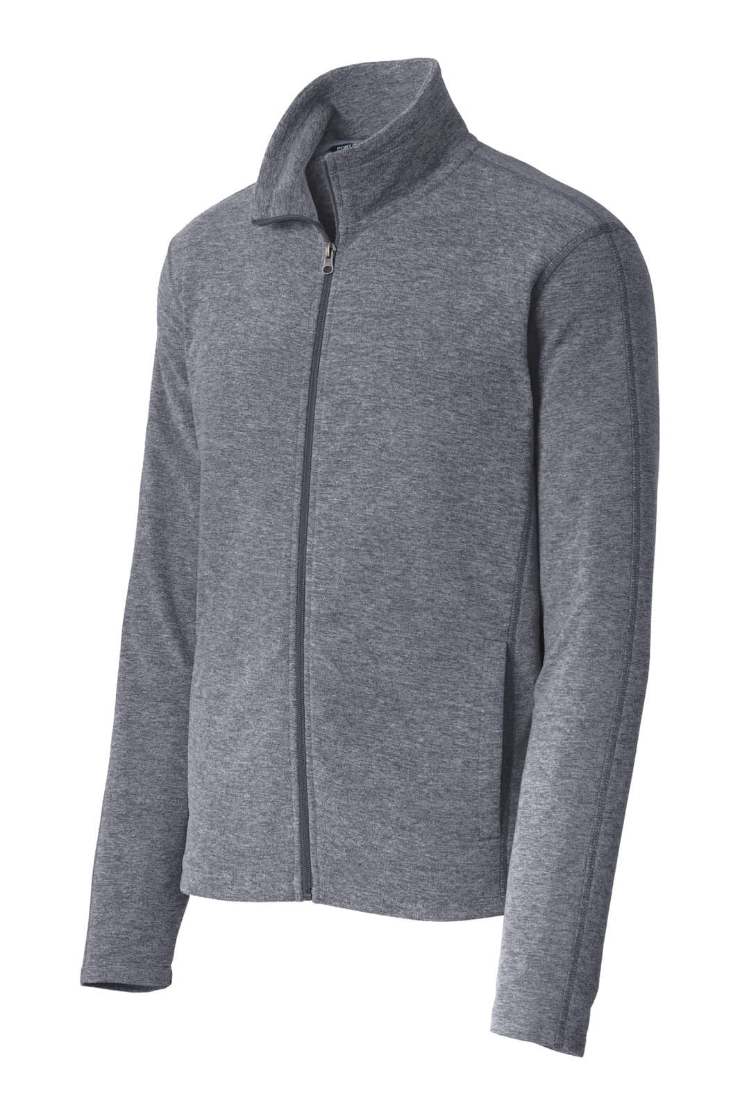 Port Authority Heather Microfleece Full-Zip Jacket