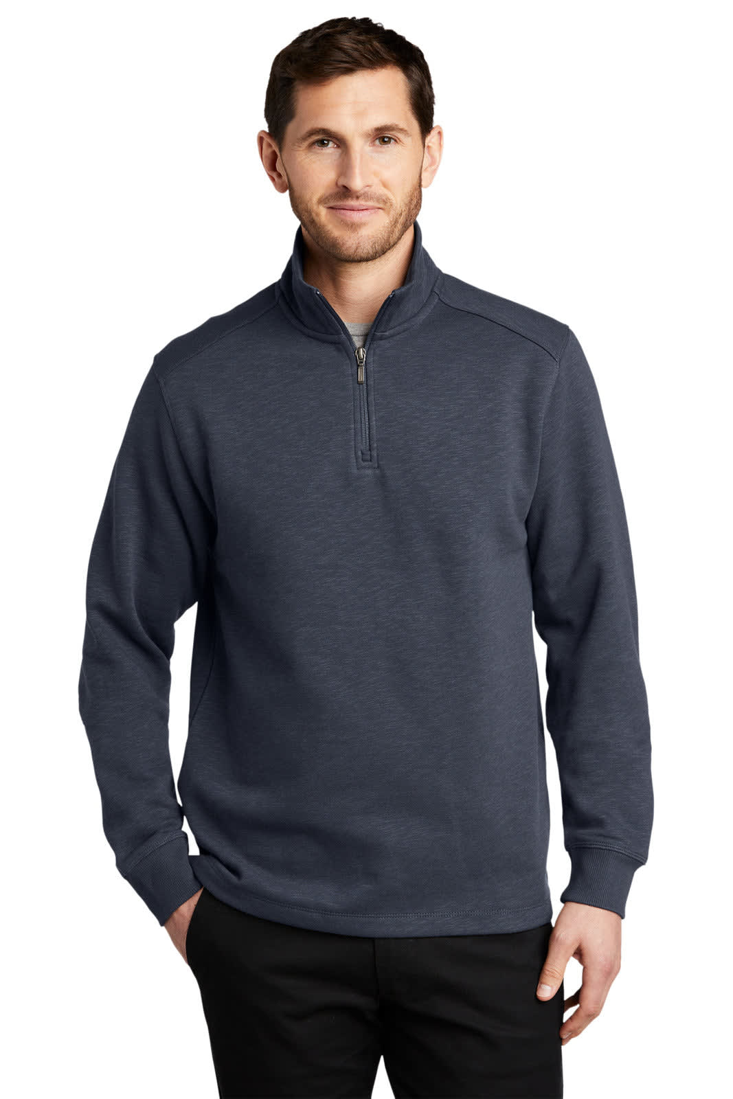 Port Authority Slub Fleece 1/4-Zip Pullover