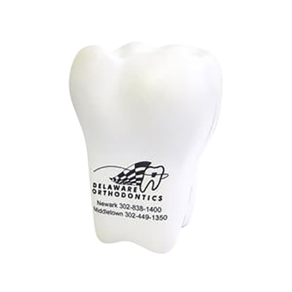 White Tooth Shape Stress Reliever