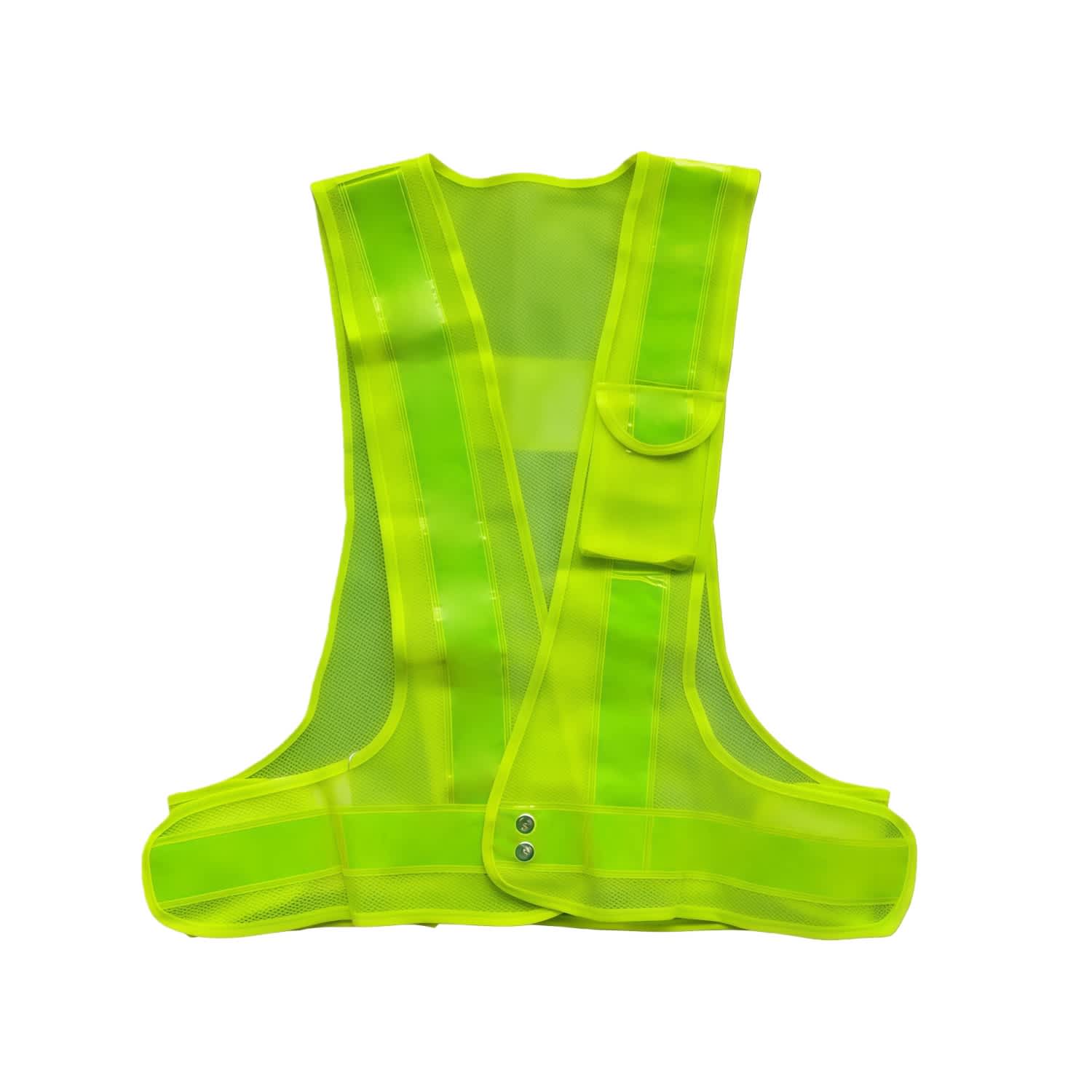 V-Shape Hi-Vis Reflective Adjustable Safety Vest With Pocket