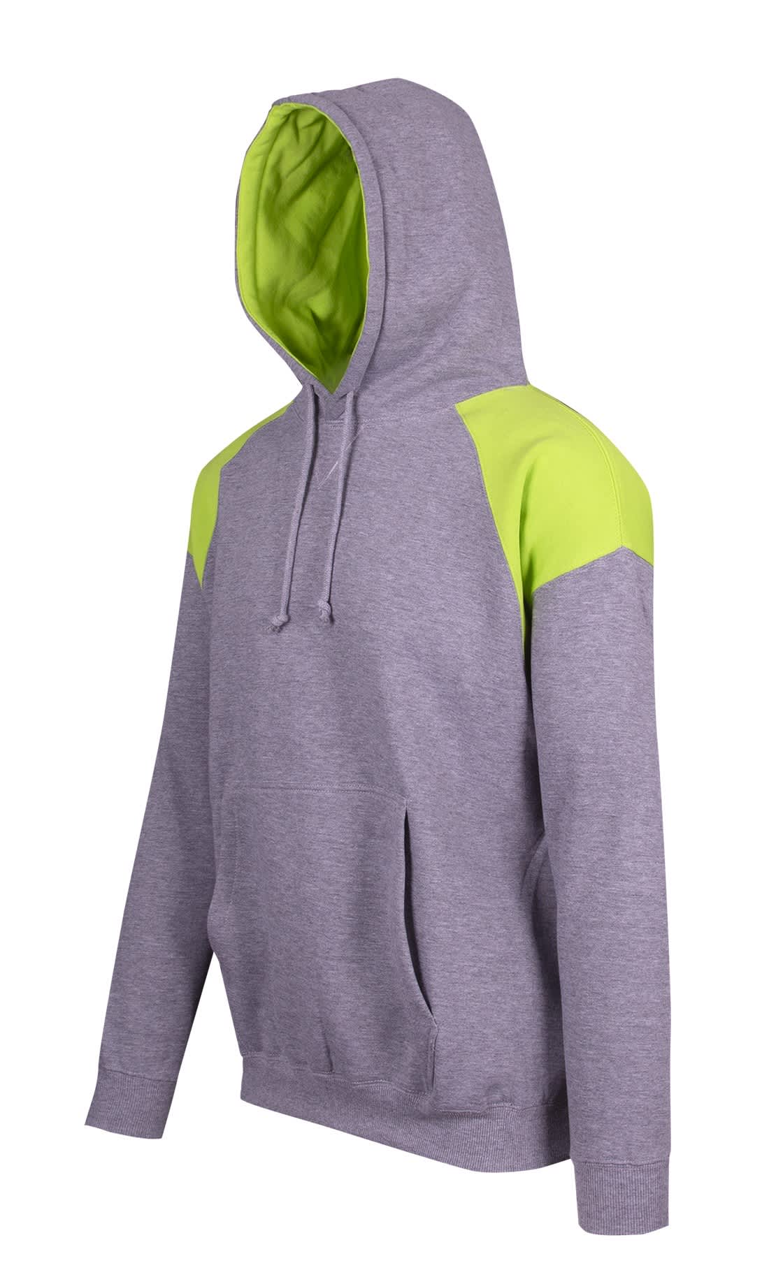 Mens Shoulder Contrast Panel Hoodie