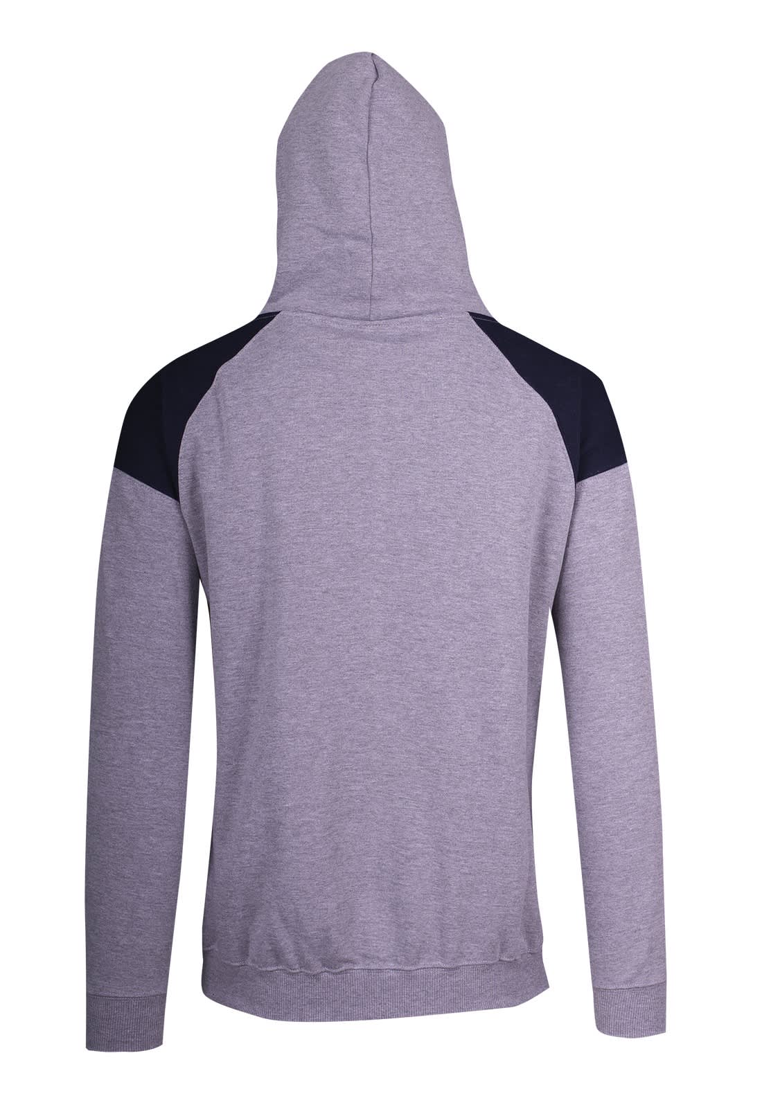 Mens Shoulder Contrast Panel Hoodie