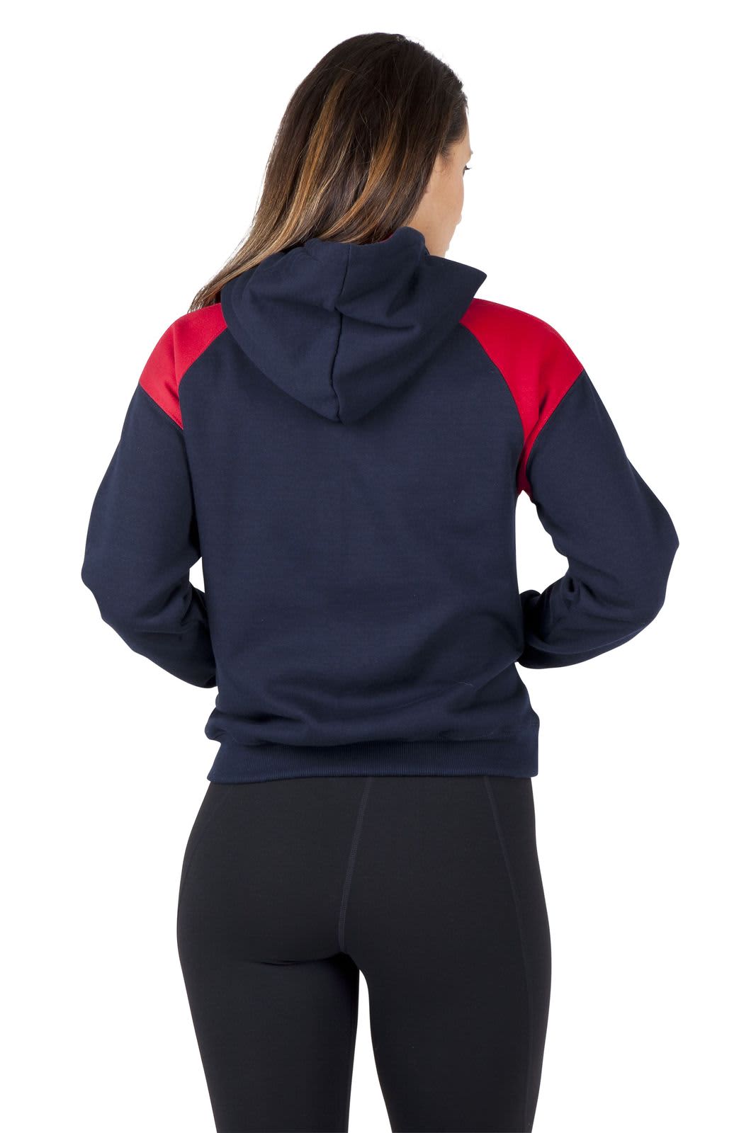Womens/Juniors Shoulder Contrast Panel Hoodie