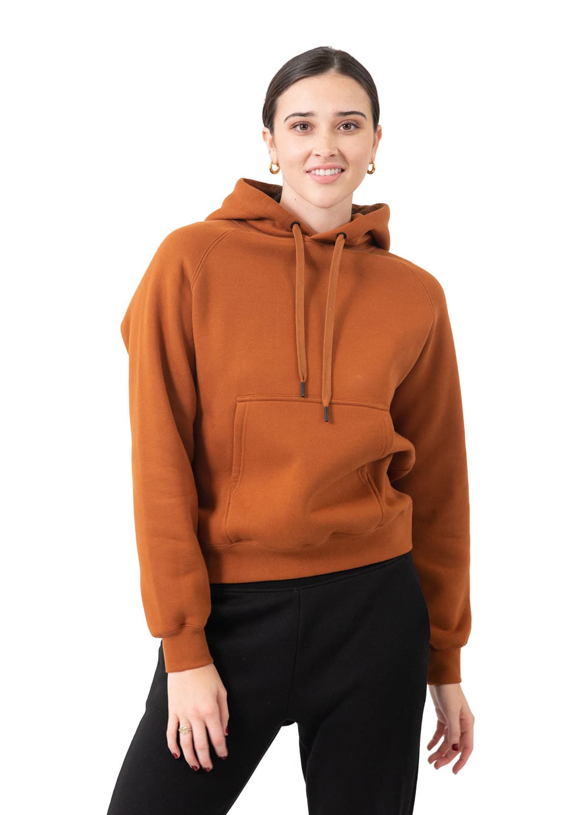 Womens/Junior Cotton Care Kangaroo Pocket Hoodie
