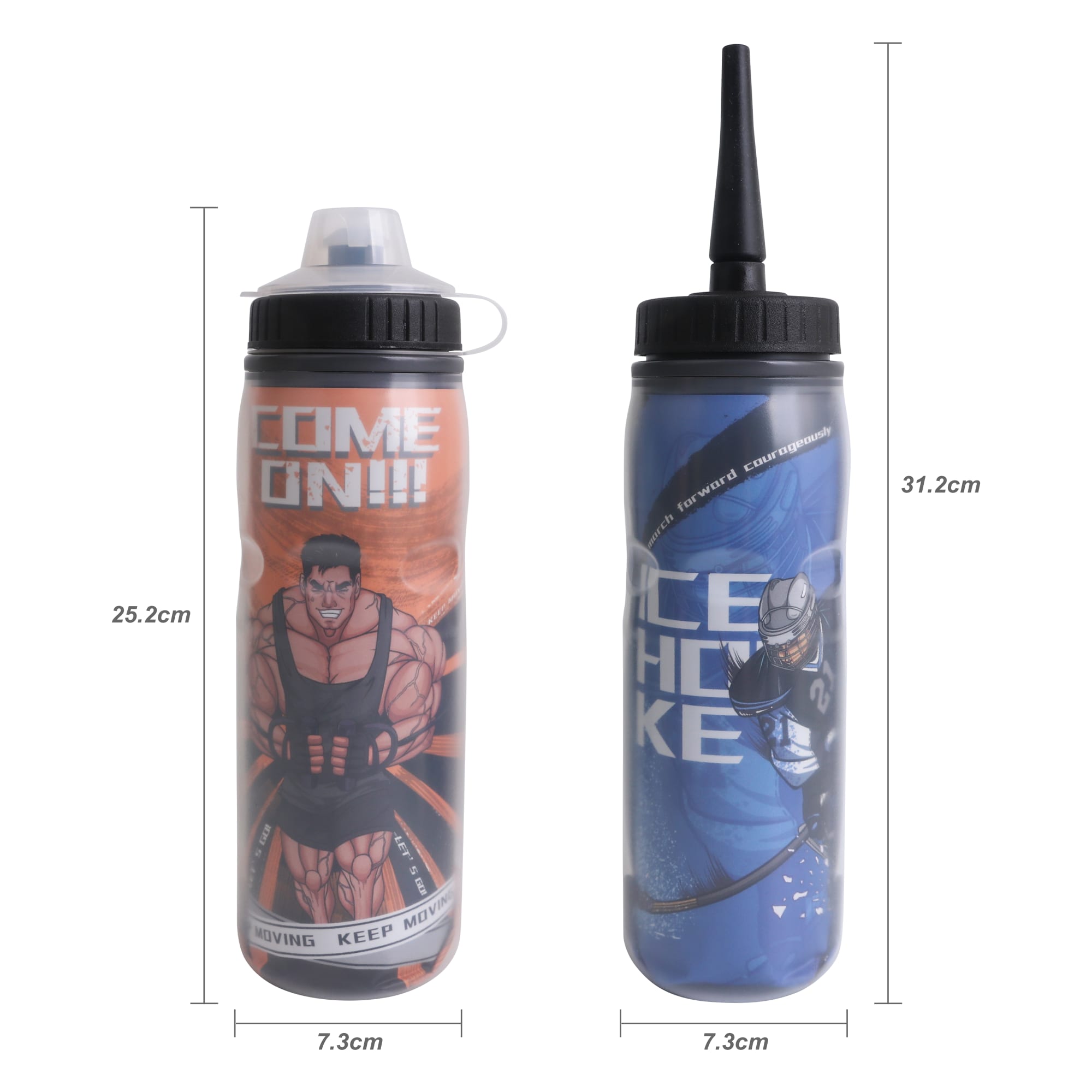 20oz 600ml Double Wall Squeeze Sports Water Bottle