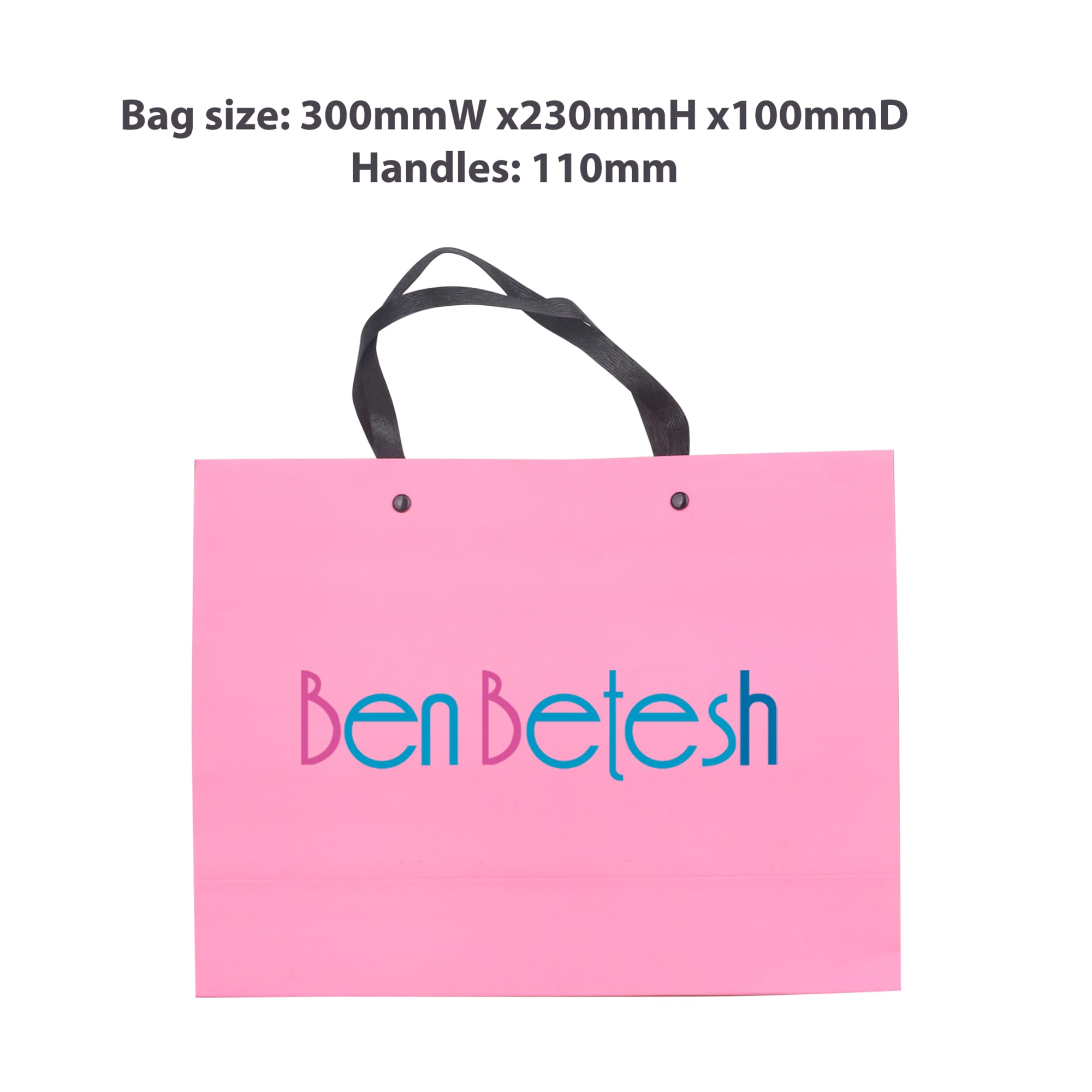 Knitted Handle Bag with Lamination(300x230x100mm)