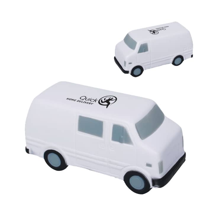 White Van Shape Stress Reliever