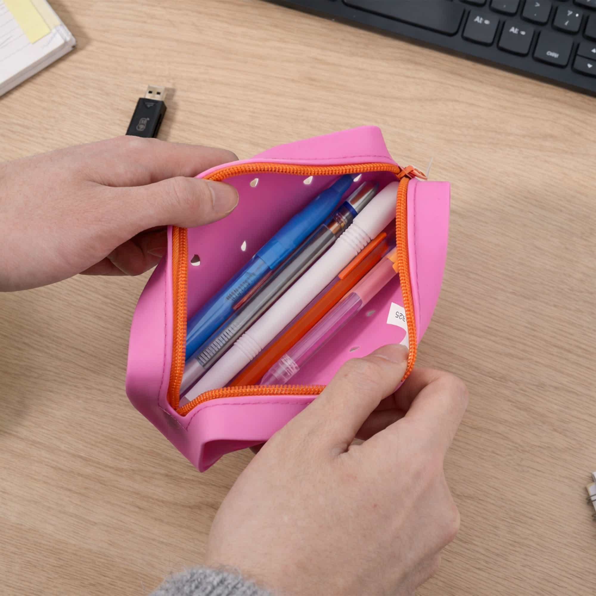 Silicone Holes Pencil Case
